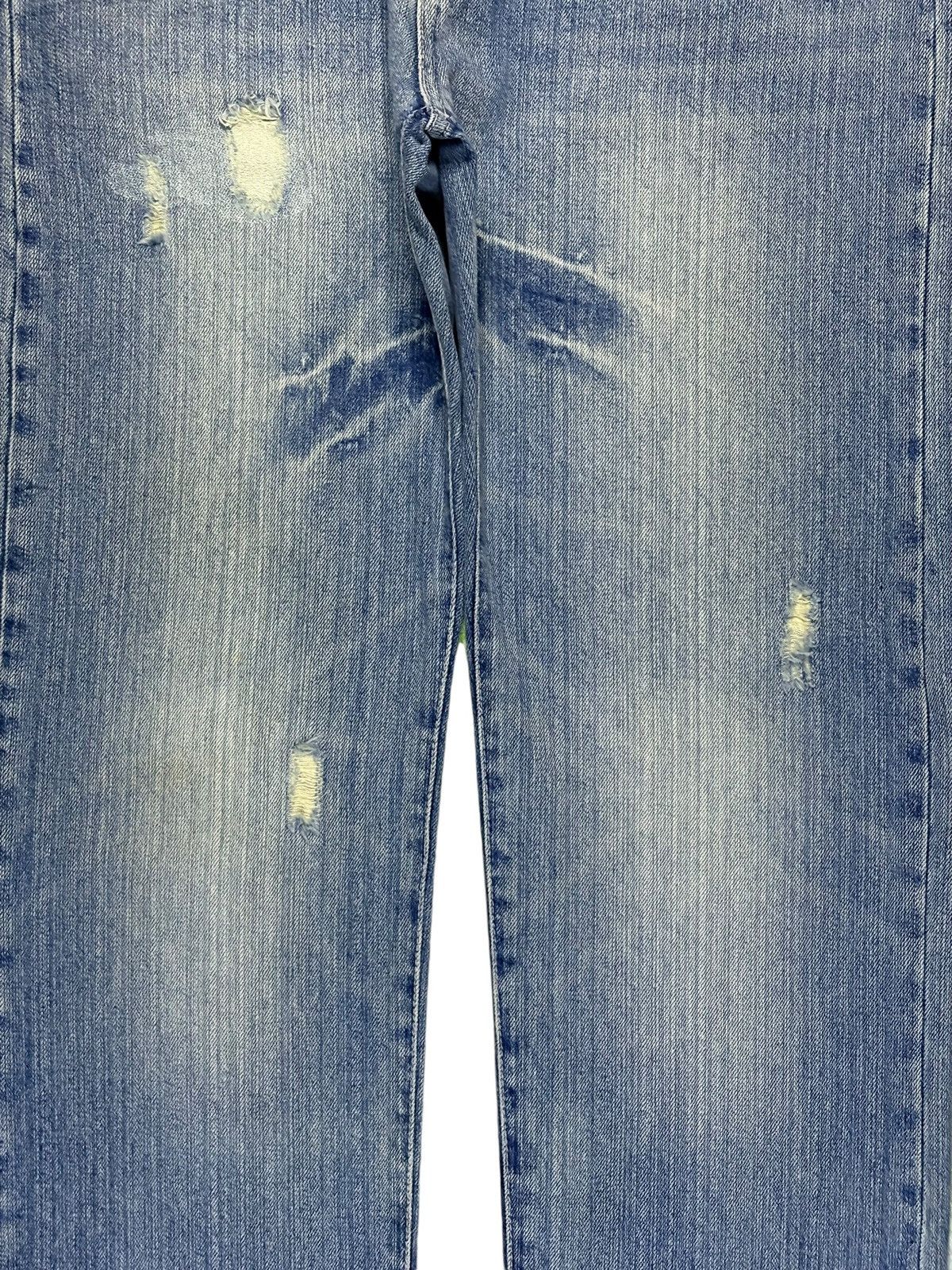 Japanese Brand Vintage Japanese Brand Mud Wash Distressed Loose Jeans Size 35" - 5 Thumbnail