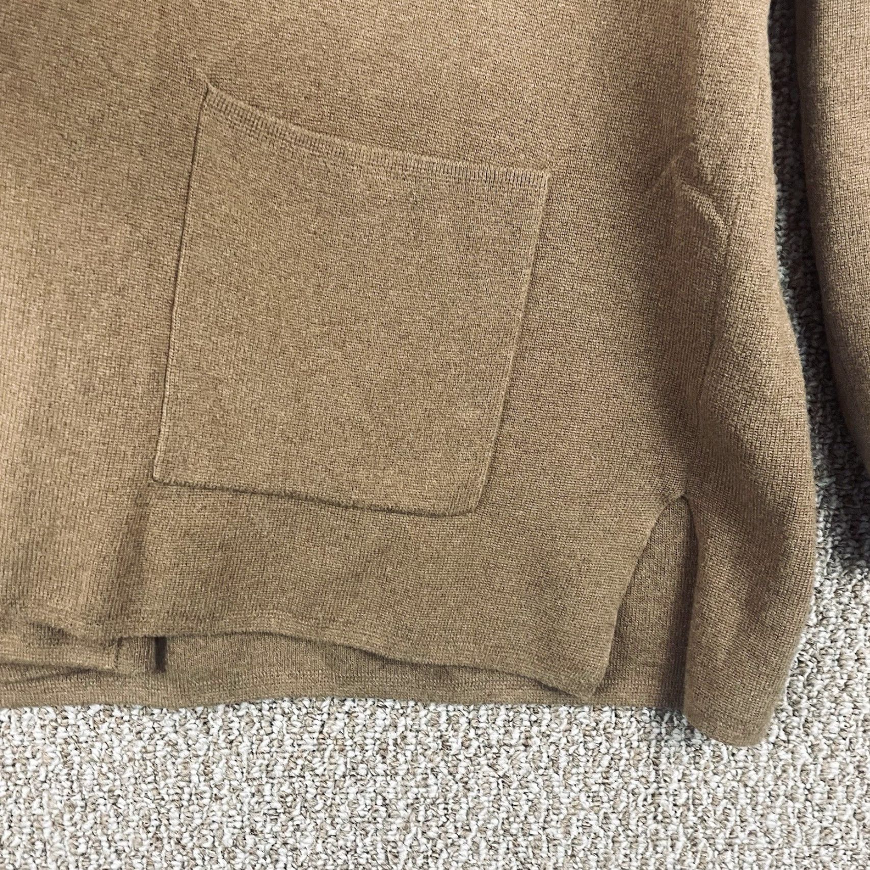J.Crew J.CREW Cardigan Sweater Chelsea Open Front Brown XL Women Pockets Knit 100% Cotton Autumn Winter Spring Fall Relaxed Regular Size XL / US 12-14 / IT 48-50 - 5 Thumbnail