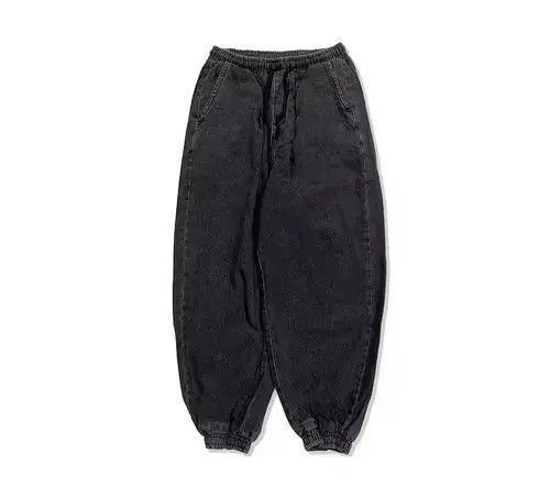 Japanese Brand 20AW Indigo Union Japan Black Denim Washed Jogger Pants Size US 30 / EU 46 - 1 Thumbnail