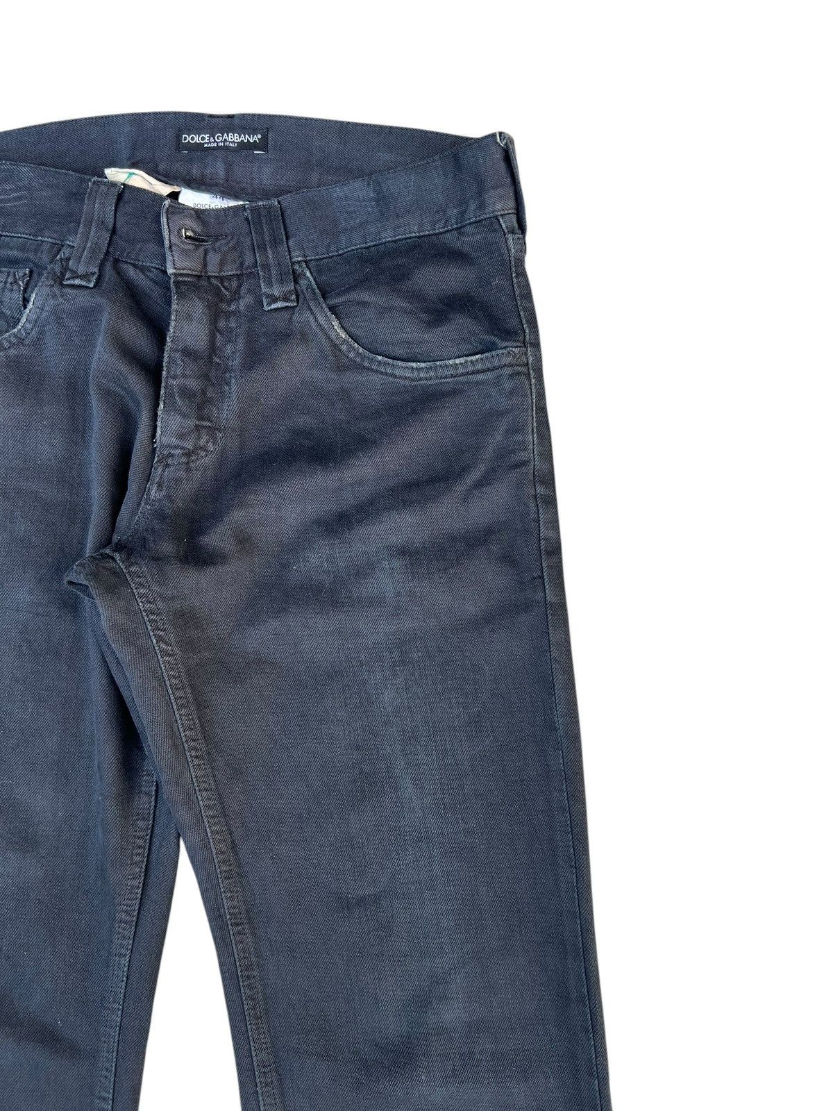 Dolce & Gabbana Dolce & Gabbana Distressed 14 Classic Black Denim Pant Size US 30 / EU 46 - 11 Thumbnail