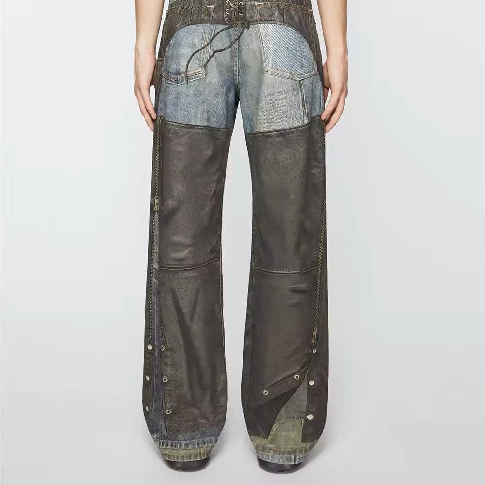 High Street Pu Leather Patchwork