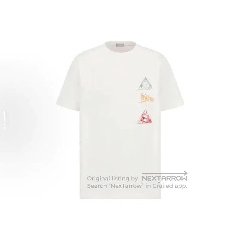 Dior Dior Summer White Cotton Graphic T-Shirt . Size US XXL / EU 58 / 5 - 1 Thumbnail