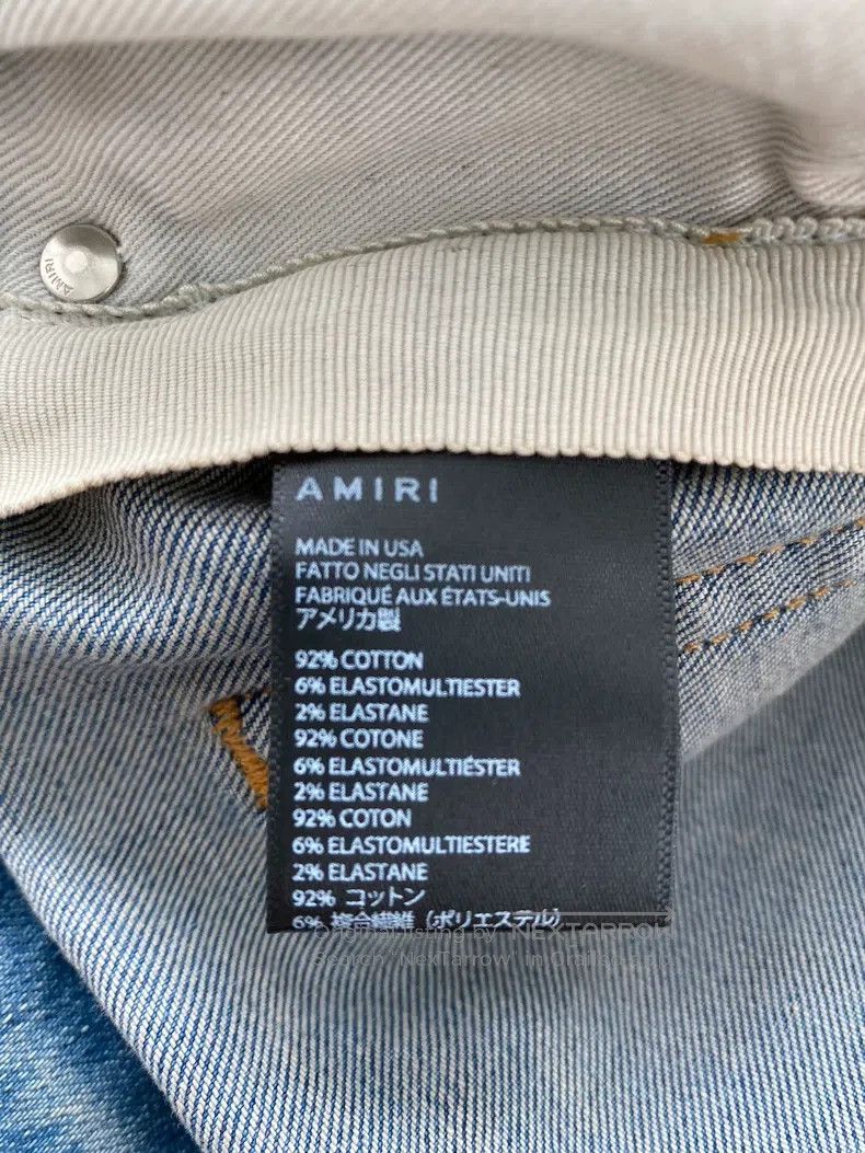 Amiri Amiri Size 38 Washed blue-pink cashew flower patchwork MX1 Size US 38 / EU 54 - 4 Thumbnail