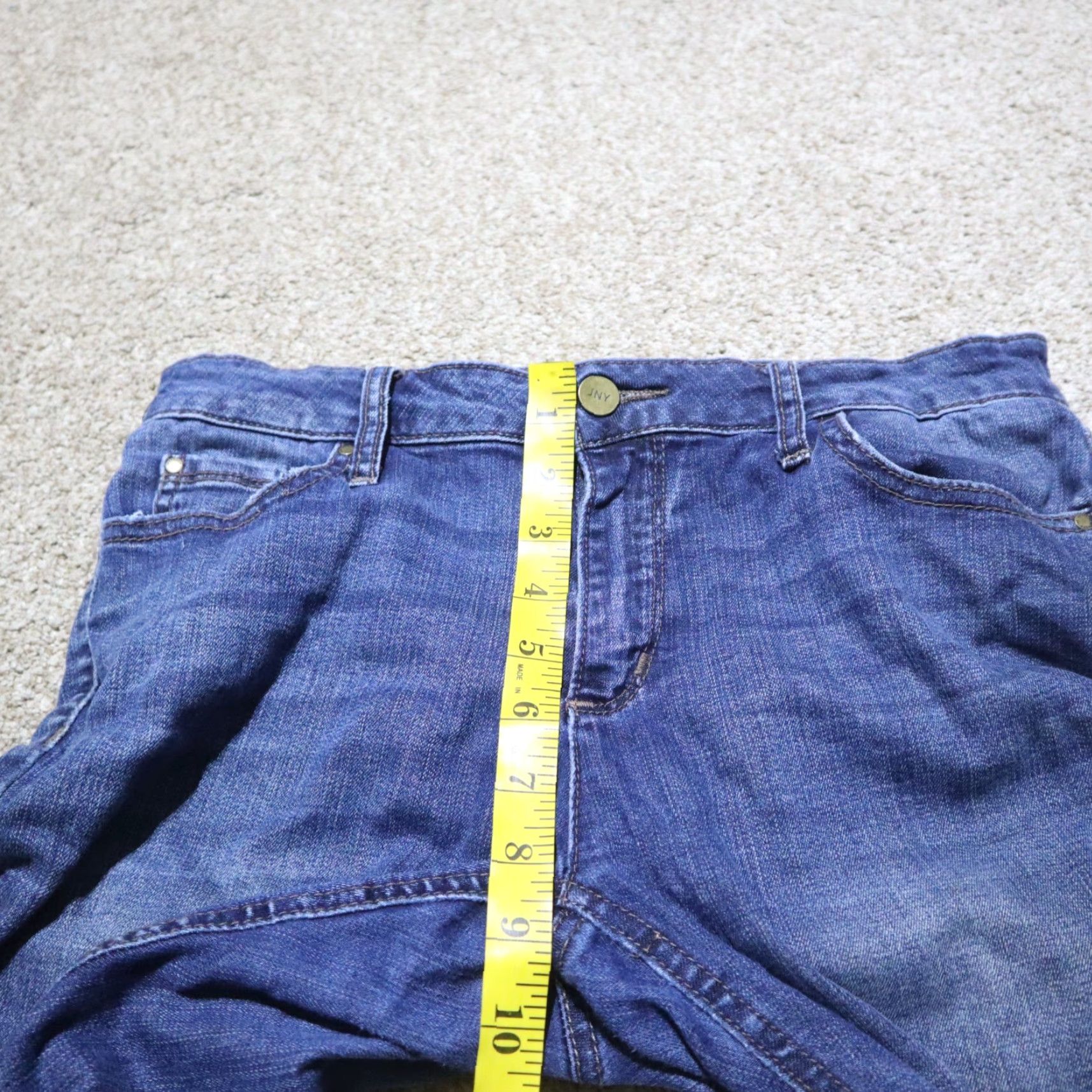 Jones New York Jones New York Lexington Jeans Slim Mid Rise Blue 2 Women Adult Regular 2 Blue Denim Stretch Slim Women's Jeans 90s Designer Style Comfort Size 26" / US 2 / IT 38 - 4 Thumbnail