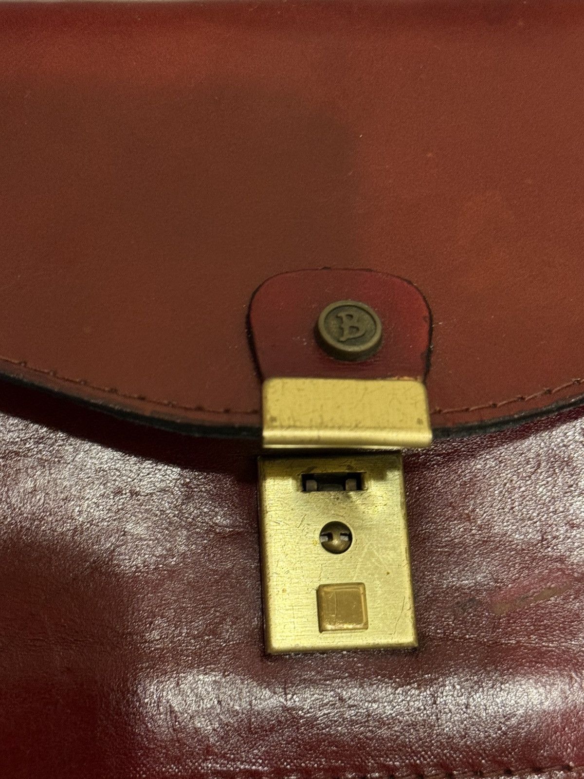 Vintage Vintage Kelly leather pouch with gold clasp Size ONE SIZE - 3 Thumbnail