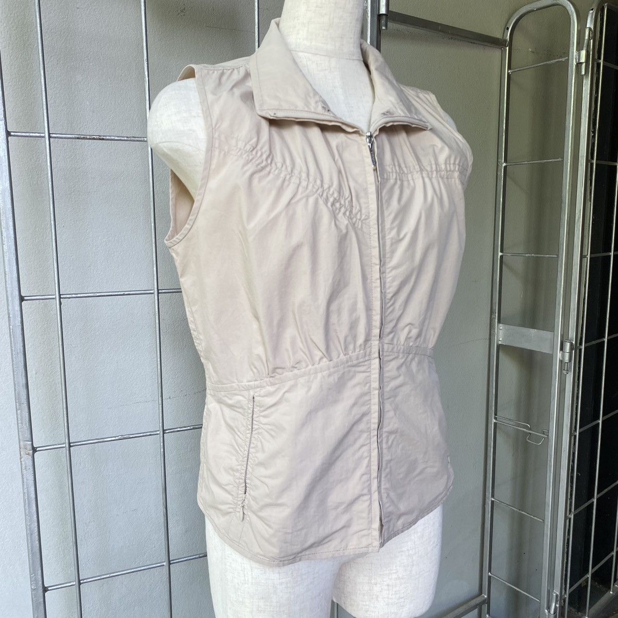 EVEX by KRIZIA Light Brown Ruched Zip Vest