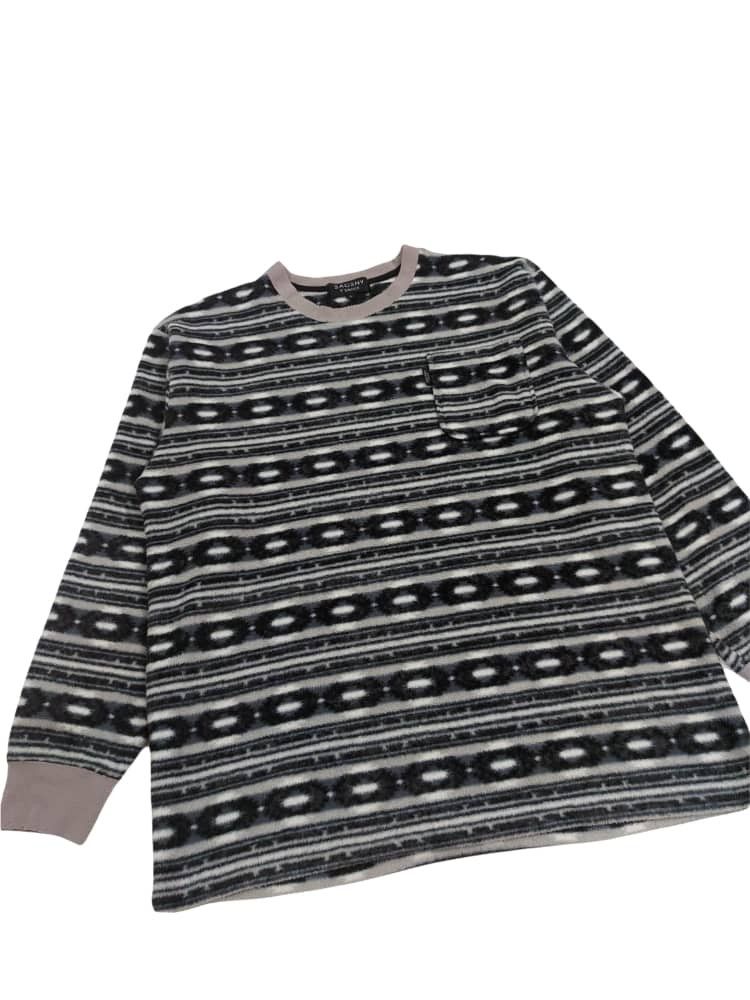 Yohji Yamamoto Rare! Vintage SACSNY Y'SSACS Yohji Yamamoto Patterned Fleece Size US M / EU 48-50 / 2 - 6 Thumbnail
