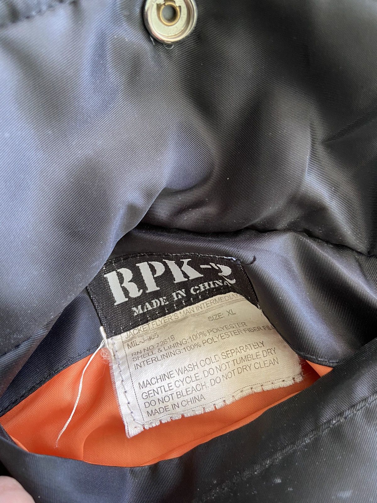 Alpha Industries MA-1 Flyer Vintage Nylon Bomber Jacket BoxyFit Oversized Size US XL / EU 56 / 4 - 3 Thumbnail