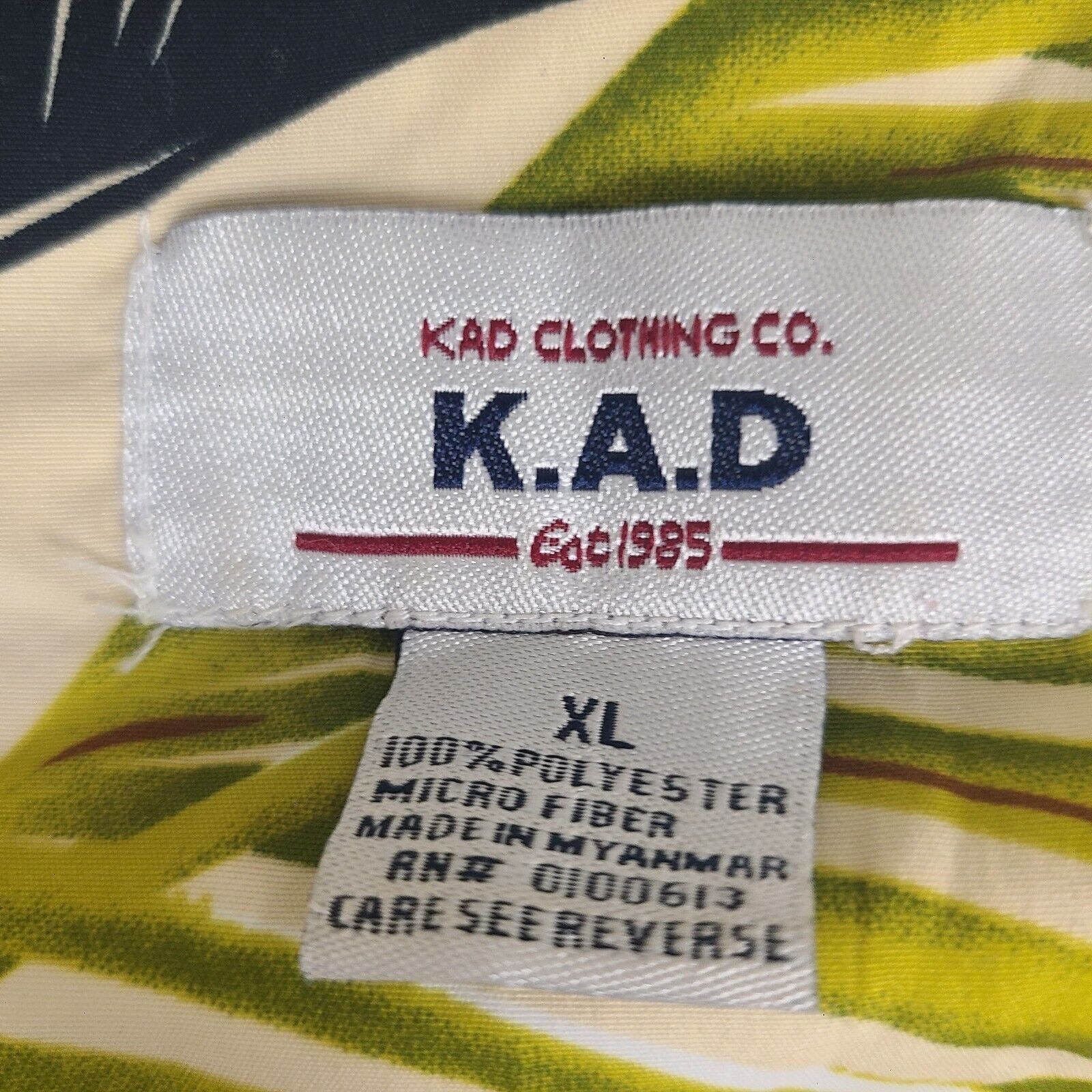 Vintage KAD Clothing Co. Hawaiian Camp Shirt Men's X-Large Size US XL / EU 56 / 4 - 6 Thumbnail