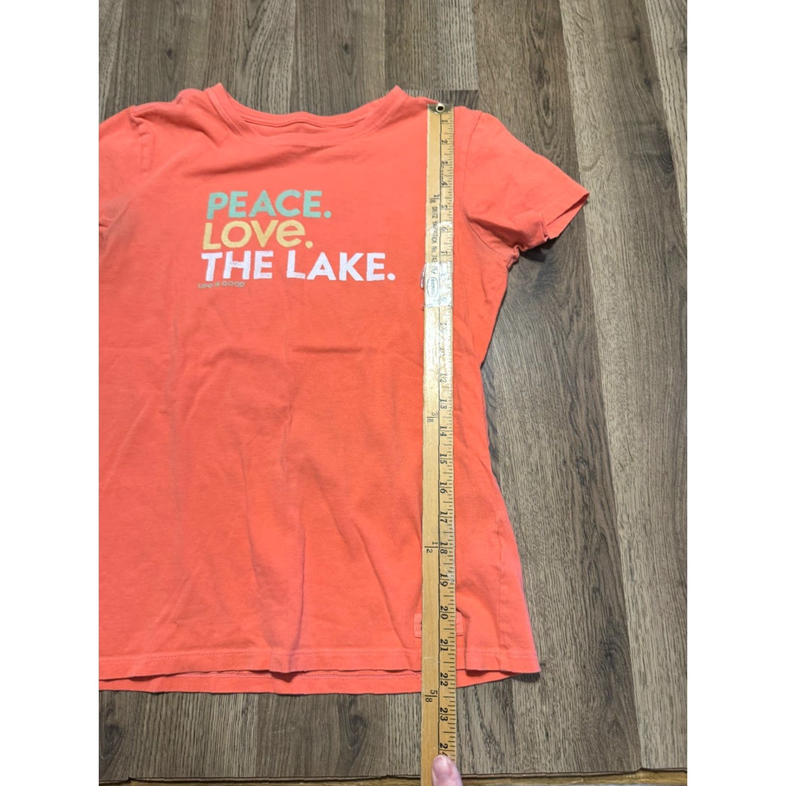 Life is Good Life is Good Shirt Womens XS Orange Green Yellow White PEACE. LOVE. THE LAKE. Shirt Women XS Multicolor Peace Logo Casual Size XS / US 0-2 / IT 36-38 - 7 Thumbnail