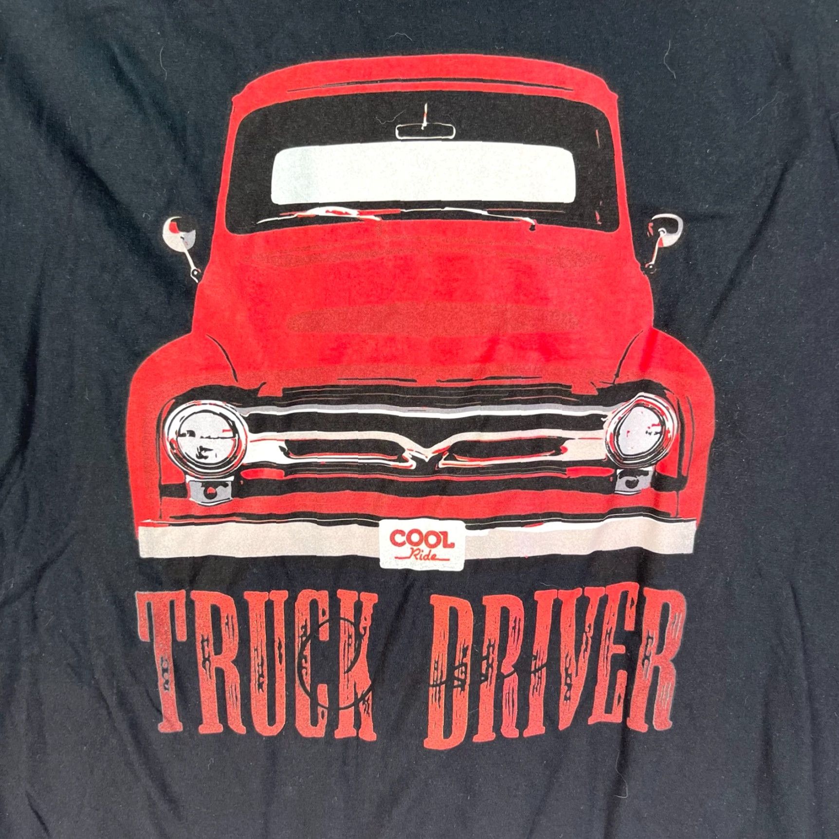 Gildan Gildan 50s F 100 Truck Graphic T-Shirt Mens 4XL Red Short Sleeve Crew Neck Heavyweight Tee Size US XXL / EU 58 / 5 - 2 Thumbnail