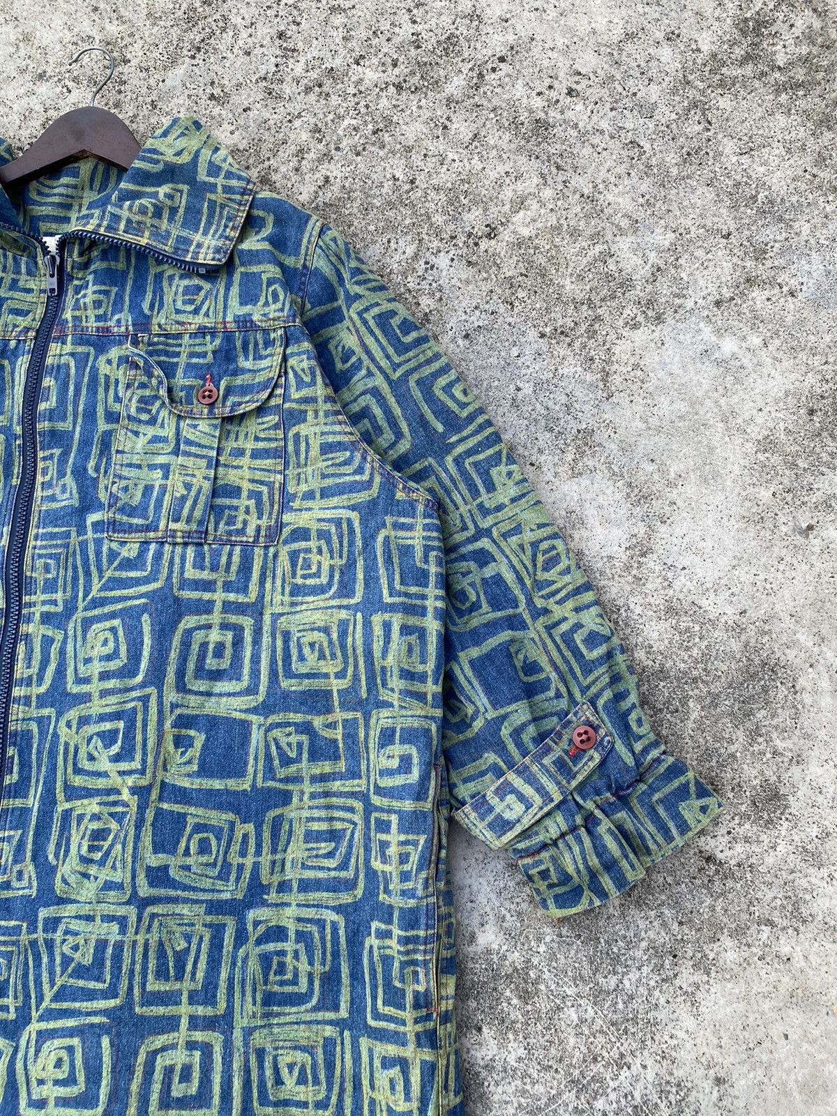 Vintage Vintage FullPrint Goldie Italy Baggy Long Jacket Size US XXL / EU 58 / 5 - 5 Thumbnail