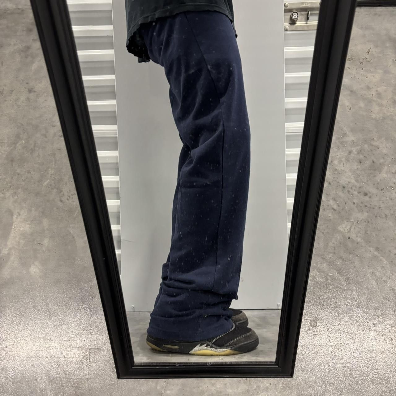 Japanese Brand × Vintage Crazy Vintage Y2K/2000s Navy Blue Essential Sweatpants! Size US 30 / EU 46 - 2 Thumbnail