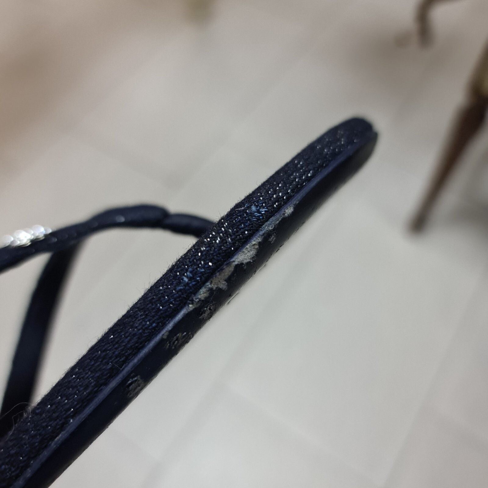 Chanel Chanel CC Crystal Shimmer Denim Thong Sandals Sz.39,5 Size US 8.5 / IT 38.5 - 8 Thumbnail