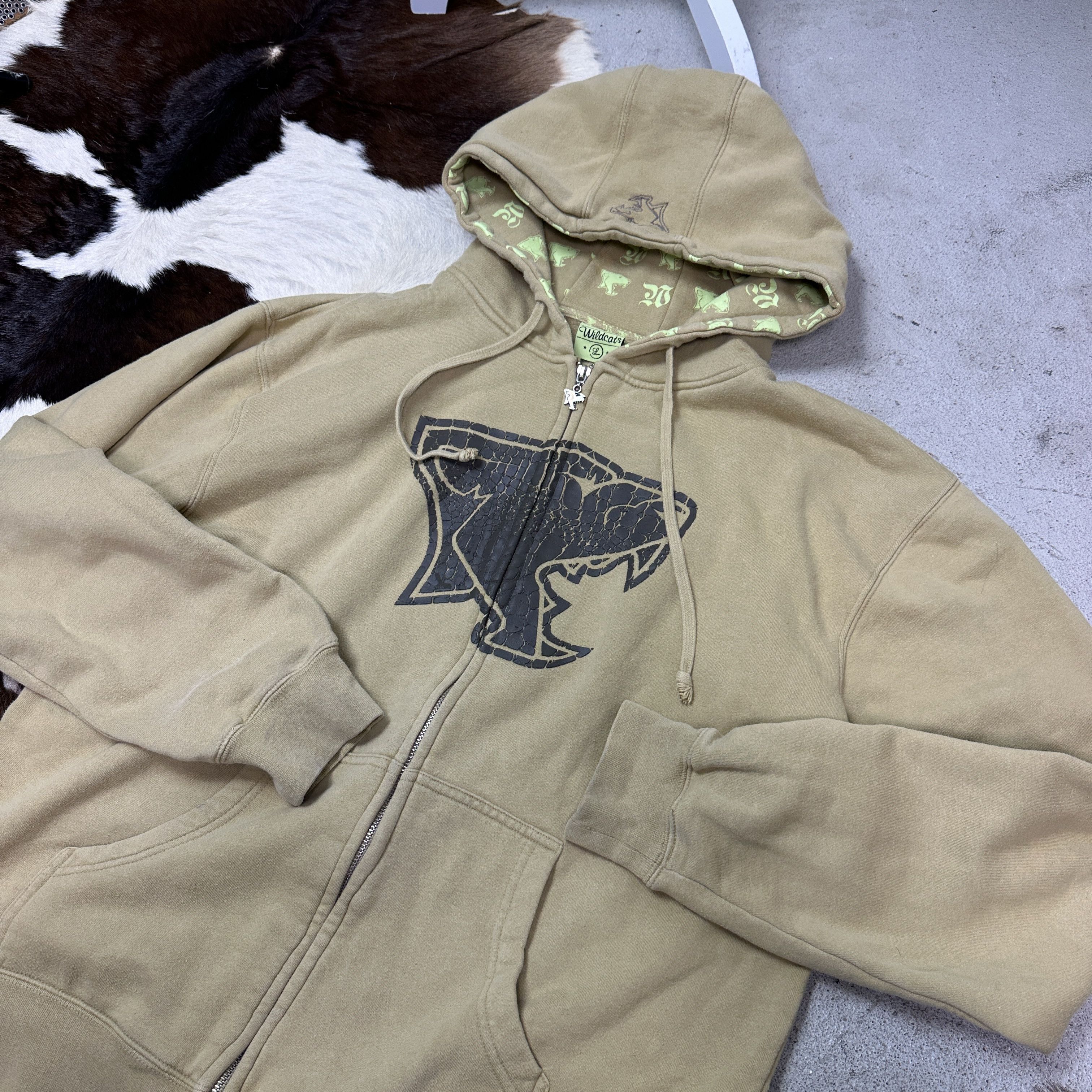 Vintage Vintage Streetwear Printed Wildcats Zip Hoodie Y2K Size US L / EU 52-54 / 3 - 2 Thumbnail