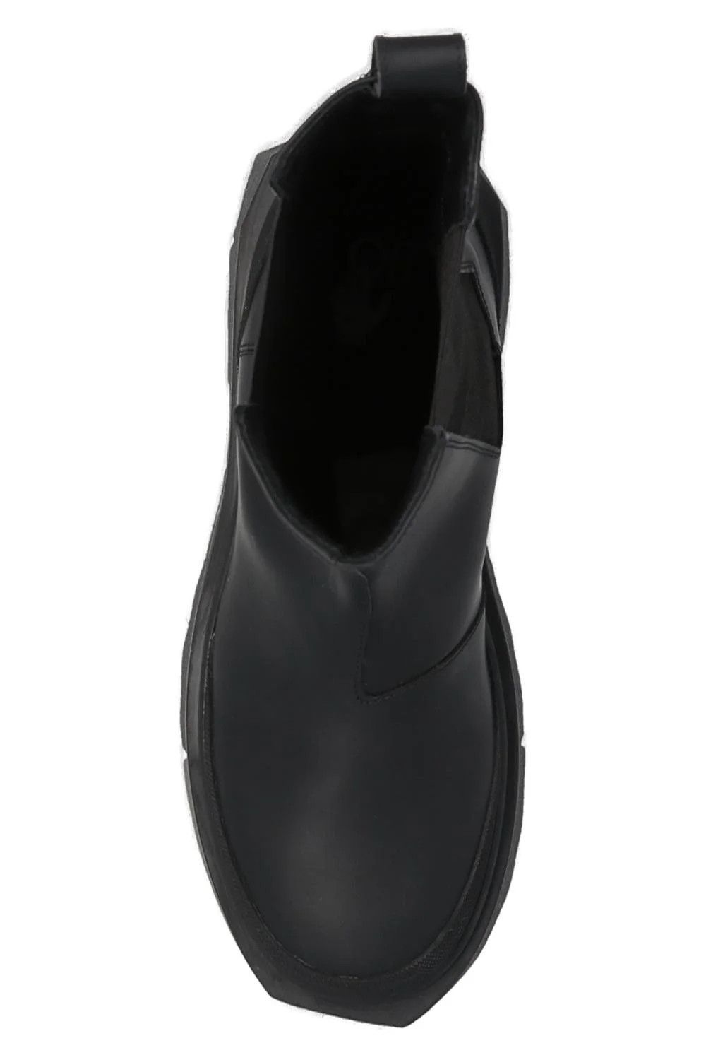 Off-White o1gr1nt0125 Calf Sponge Chelsea Boots in Black Size US 7 / IT 37 - 4 Thumbnail