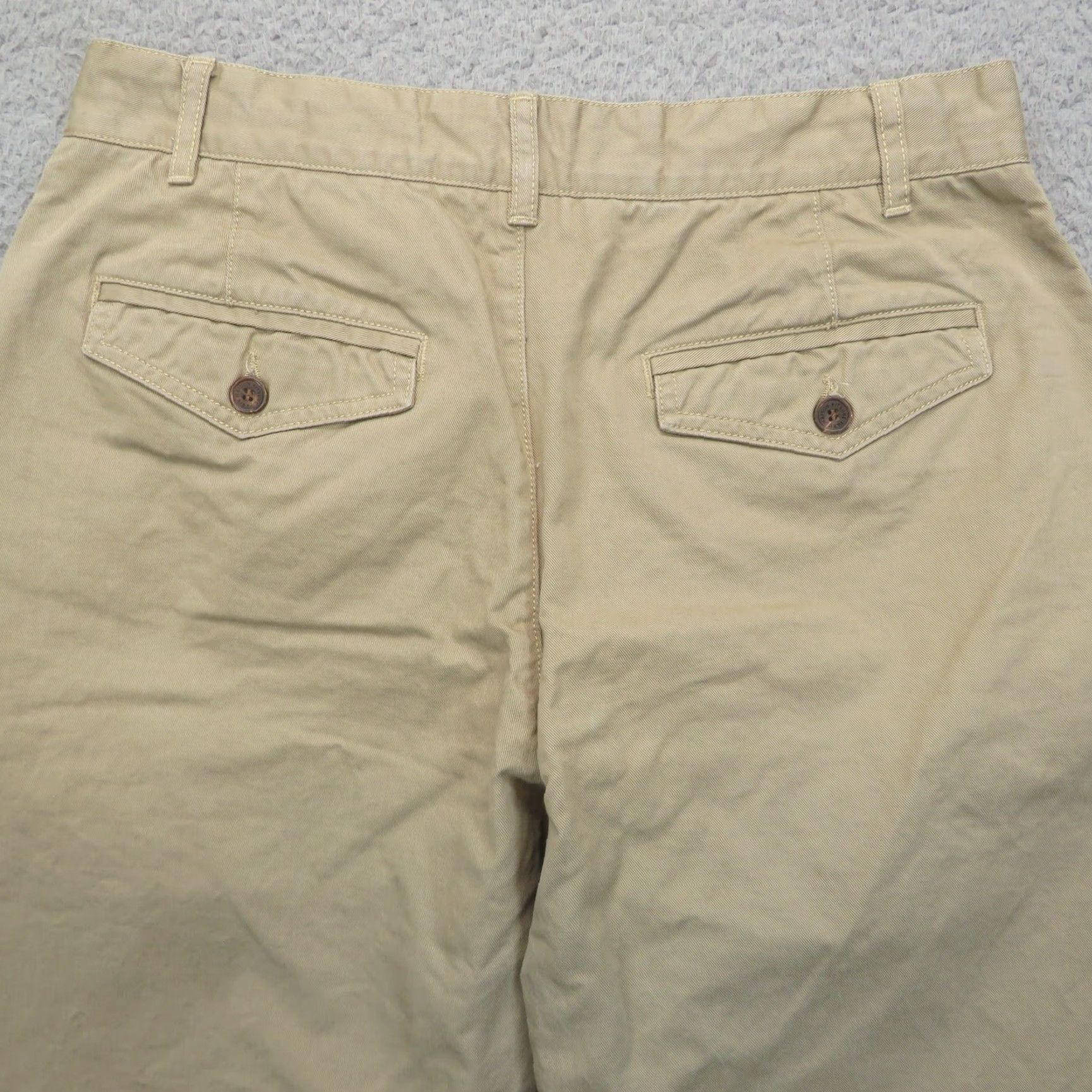 Vintage Maison Kitsuné Pants Mens 30 Baggy Khaki Cropped Tapered Ankle Trousers Twill Pants Size US 30 / EU 46 - 4 Thumbnail