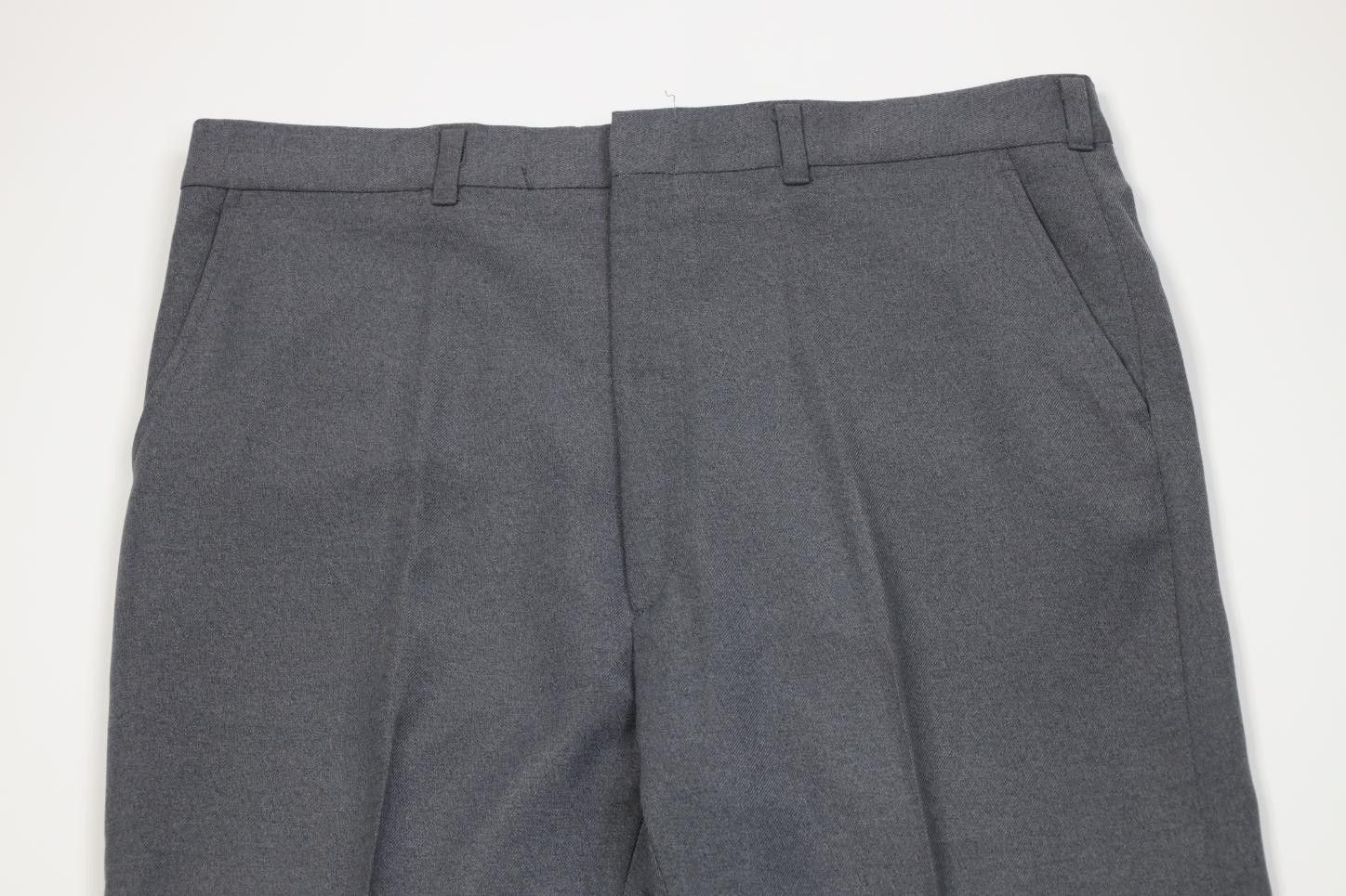 Vintage Vintage 70s Streetwear Knit Wide Leg Chino Pants Gray USA Size US 36 / EU 52 - 2 Thumbnail