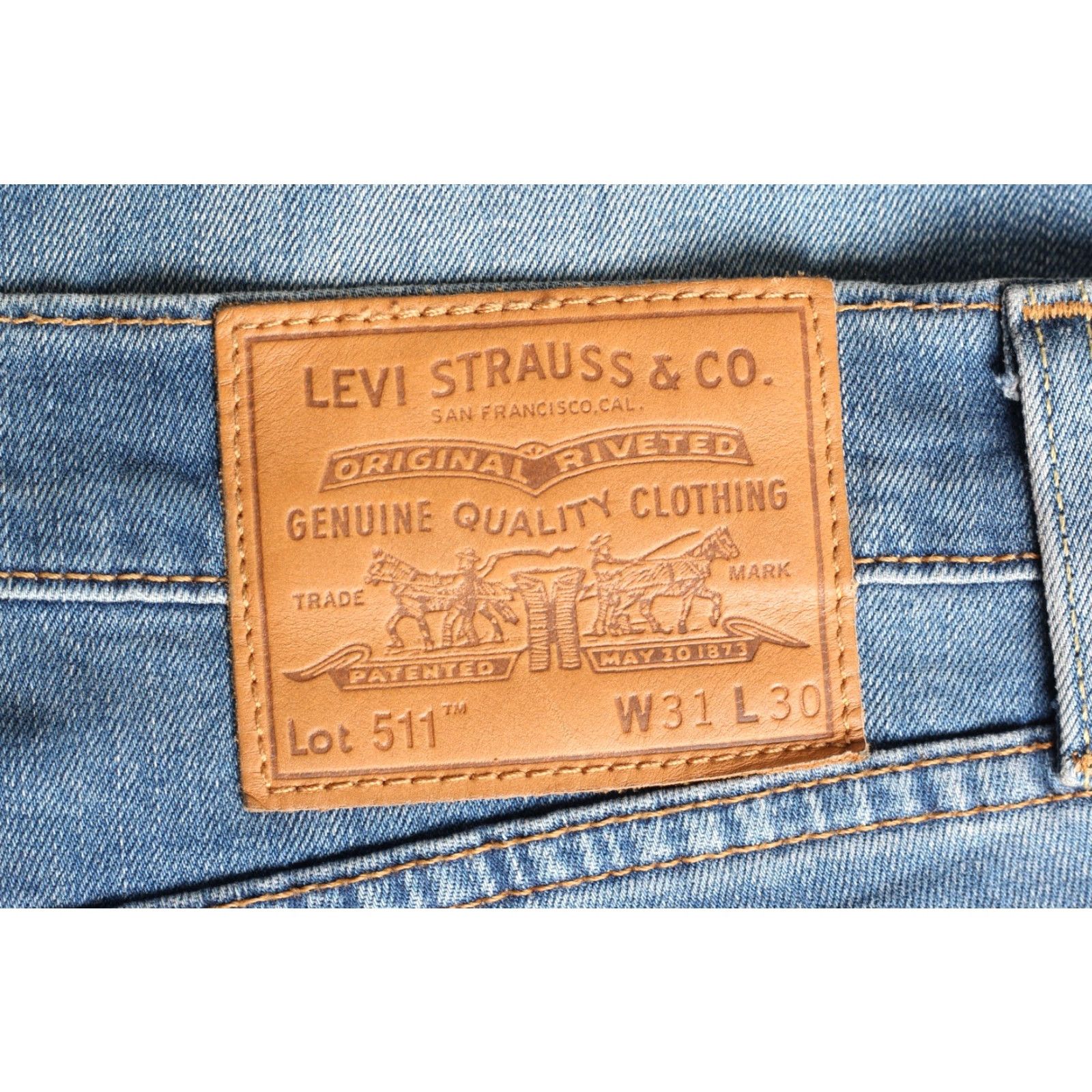 Levi's LEVI’S 511 PREMIUM Slim Fit Jeans Men 31x30 Blue Denim Stretch 5-Pocket DZ7207 W31 L30 Size US 31 - 2 Thumbnail