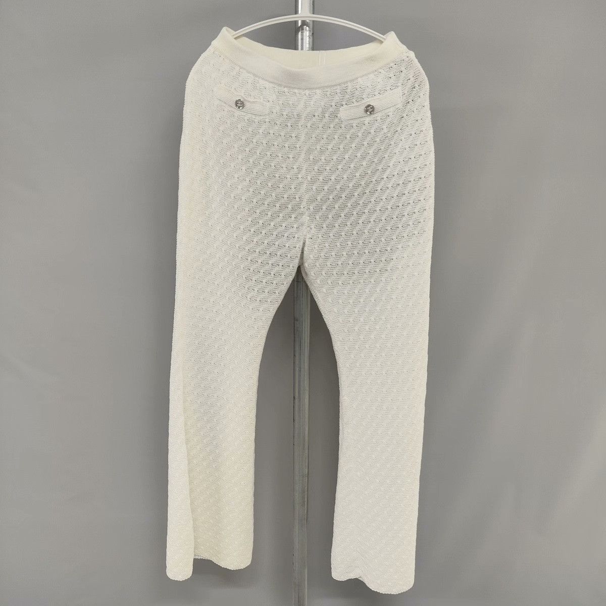 Chanel Chanel Cotton White Pants 36 Women Size 36" / US 14 / IT 50 - 1 Thumbnail