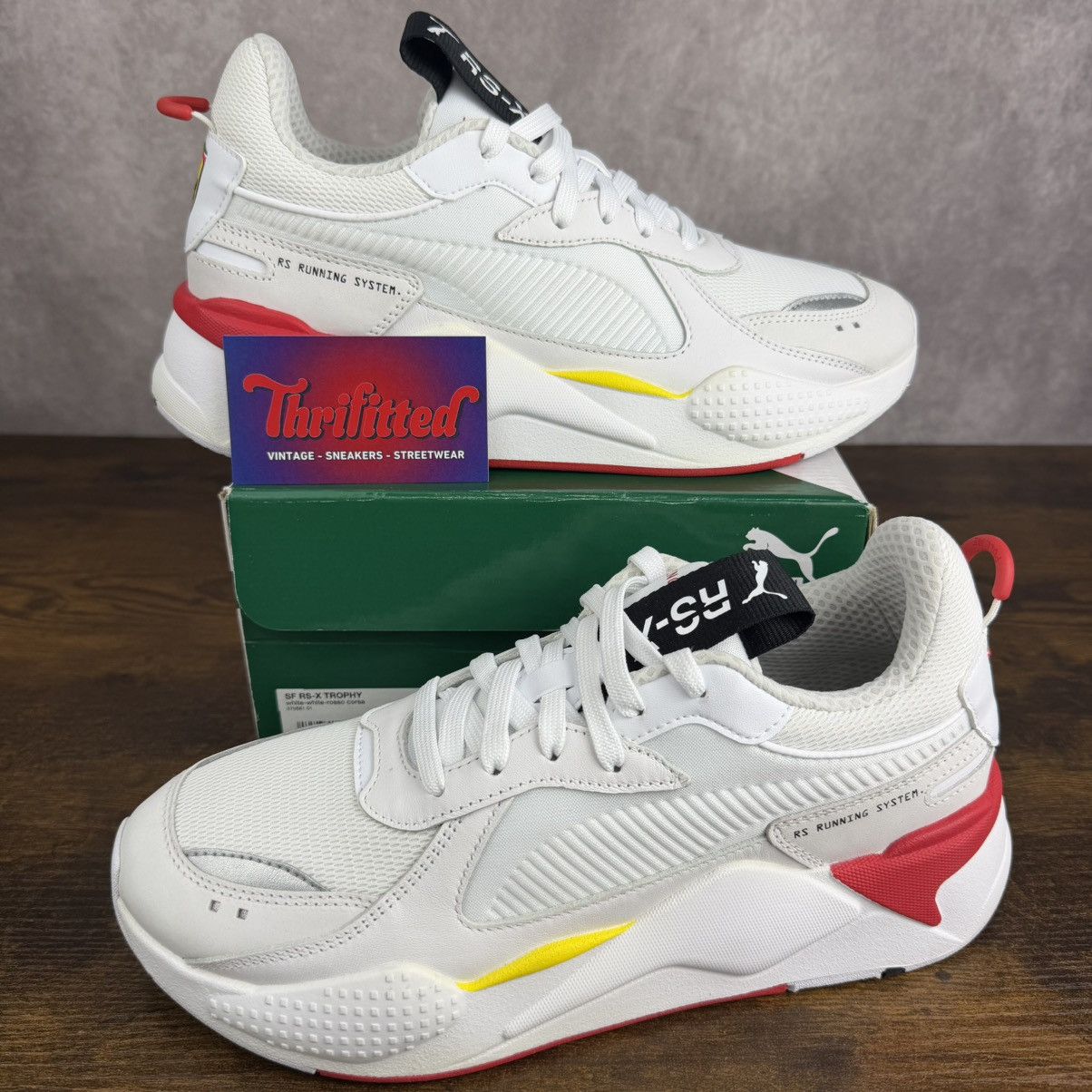 Ferrari × Puma NEW Puma RS-X Trophy Scuderia Ferrari White Rosso 370581-01 Size US 9 / EU 42 - 1 Thumbnail