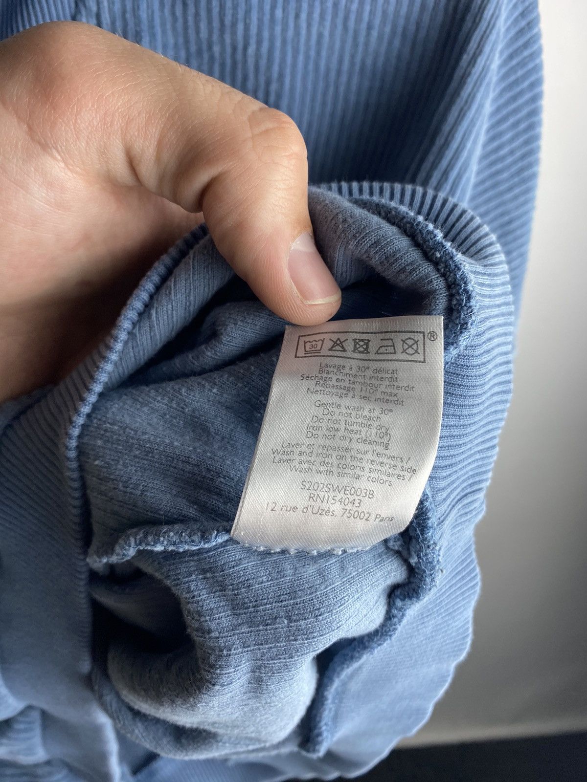 Designer × Sezane Sezane Designer Blue Corduroy Womens 1/4 Zip Sweatshirt Rare Size S / US 4 / IT 40 - 6 Thumbnail