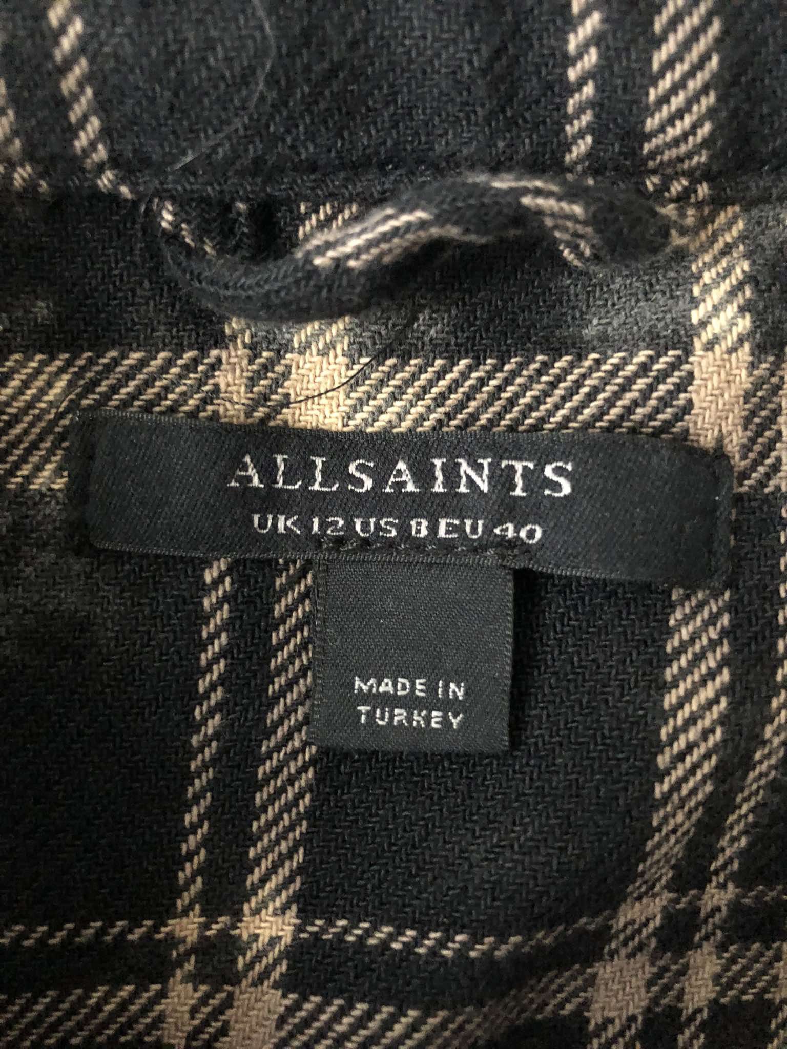 Allsaints AllSaints Lily Check Shacket Shirt Dress Size M / US 6-8 / IT 42-44 - 5 Thumbnail