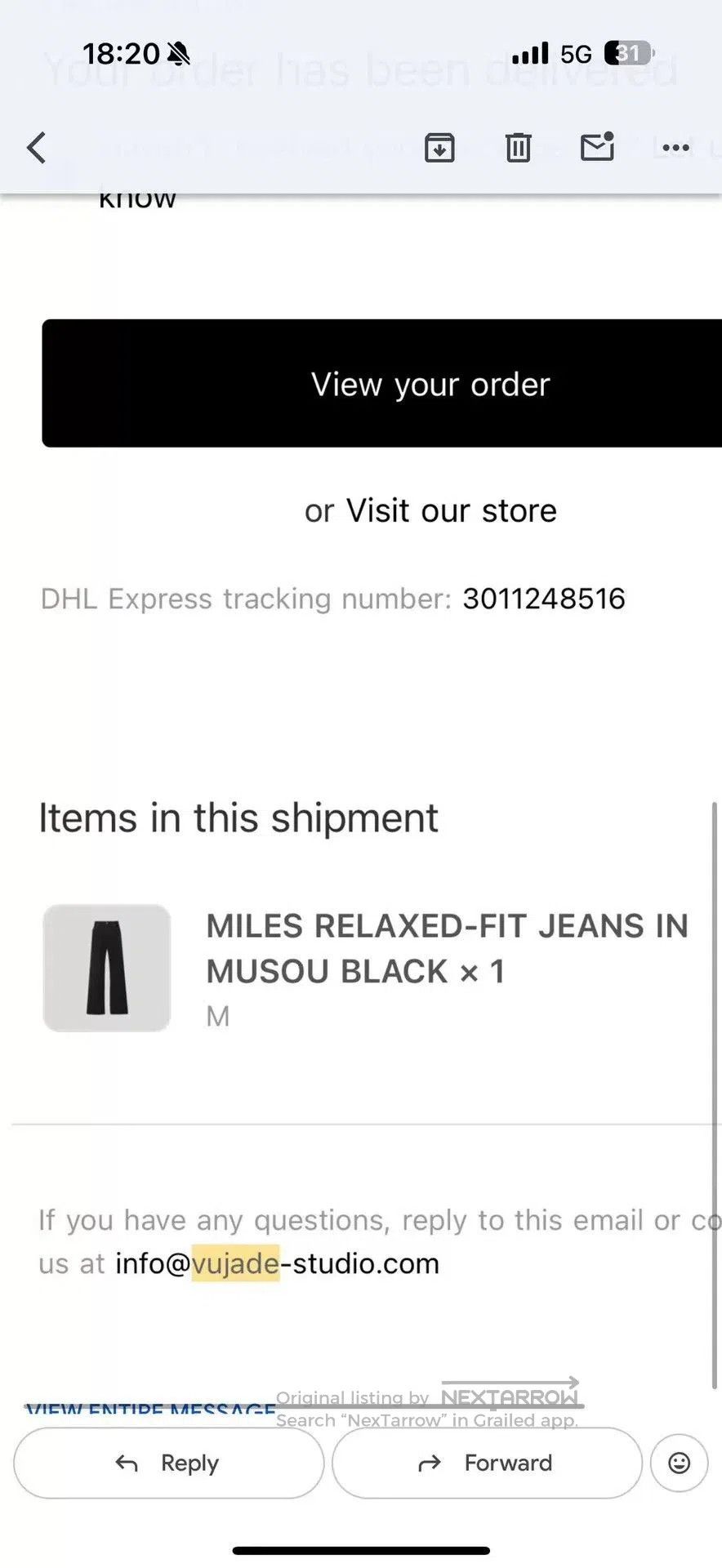 Vuja De Vuja De Relaxed-Fit Black Denim Jeans. Size US 44 / EU 60 - 5 Thumbnail
