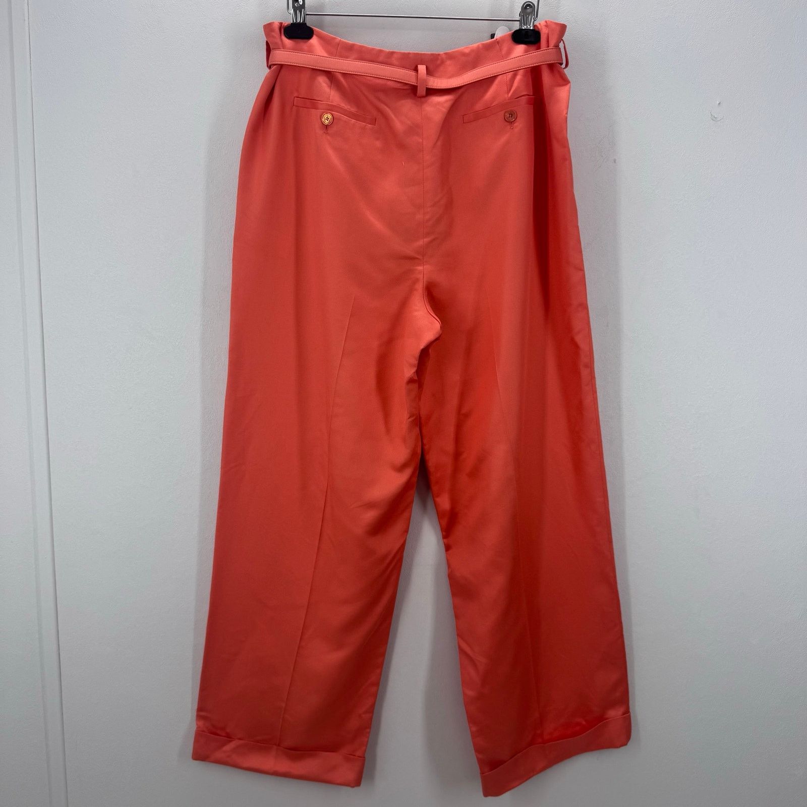 Ralph Lauren Purple Label Ralph Lauren Purple Label High Waist Wide Leg Silk Pant 14 Size 36" / US 14 / IT 50 - 2 Thumbnail