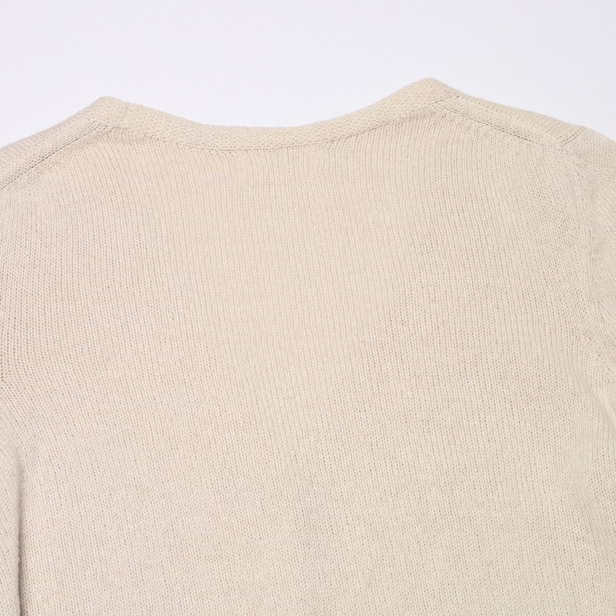 Designer Toast Wool Cotton Cardigan Sweater Beige Size M / US 6-8 / IT 42-44 - 12 Thumbnail