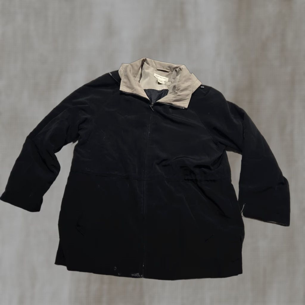 Jones New York Jones New Sports Black Hooded Full Zip Jacket Adult Men's XL Extra Large Size US M / EU 48-50 / 2 - 1 Thumbnail