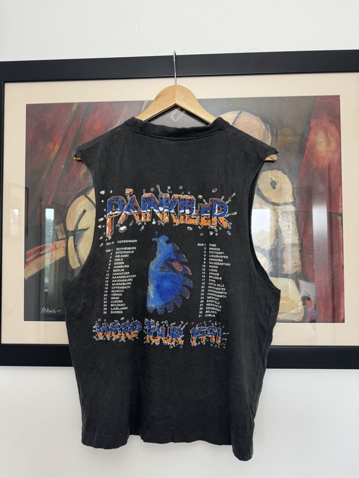 Band Tees Judas Priest Vintage 90s Distressed Sleeveless Tee Band Tour Size US L / EU 52-54 / 3 - 2 Thumbnail