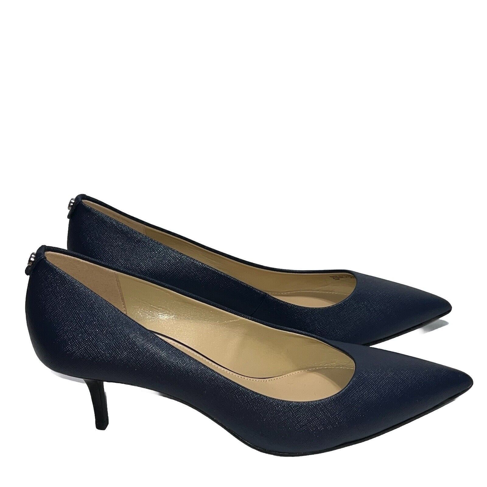 Michael Kors Michael Kors Alina Size 10M Blue Leather Heels PV19B Size US 10 / IT 40 - 1 Thumbnail
