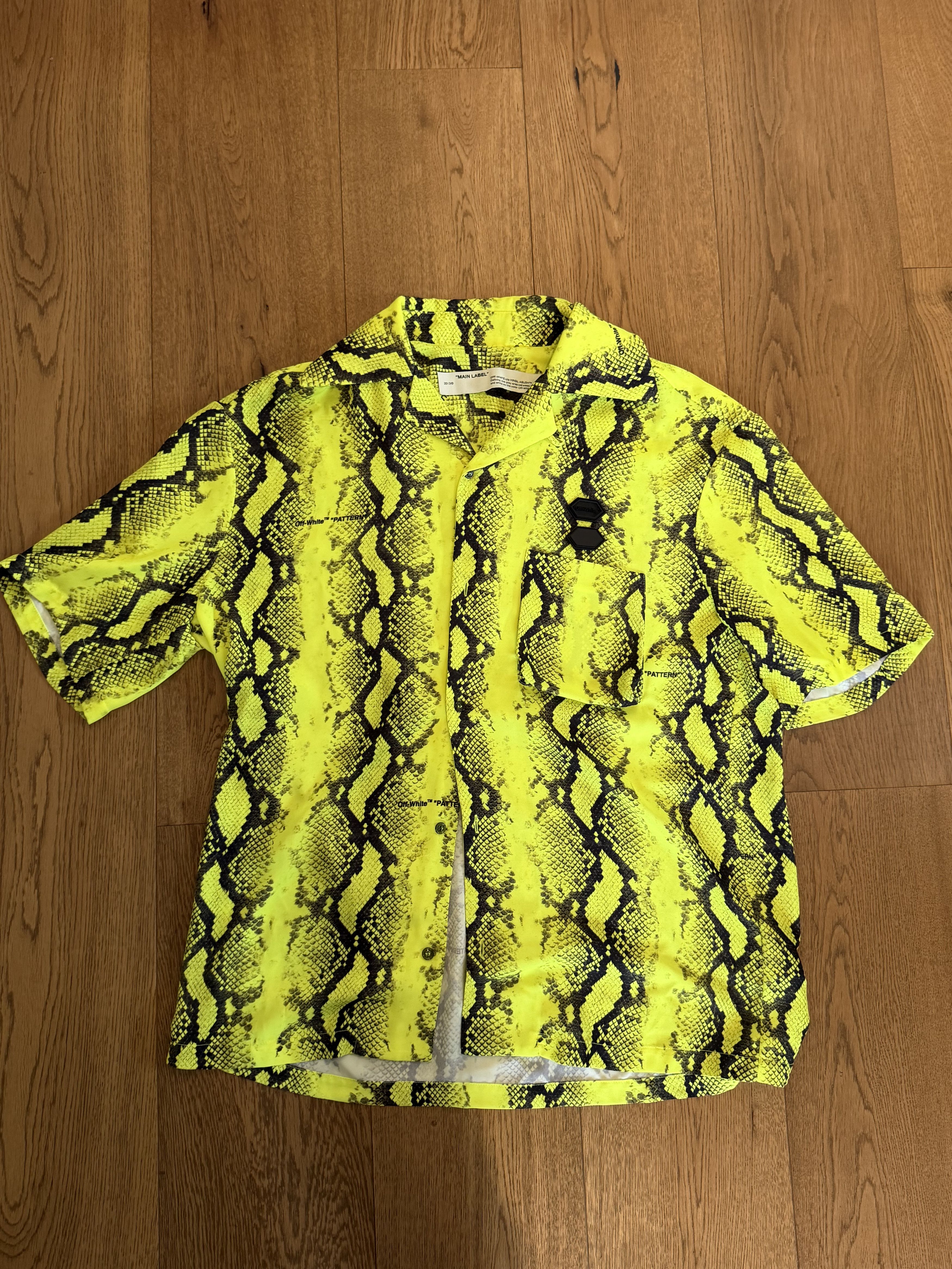 Off-White Off-White Snake-Print Shirt Size US M / EU 48-50 / 2 - 1 Thumbnail