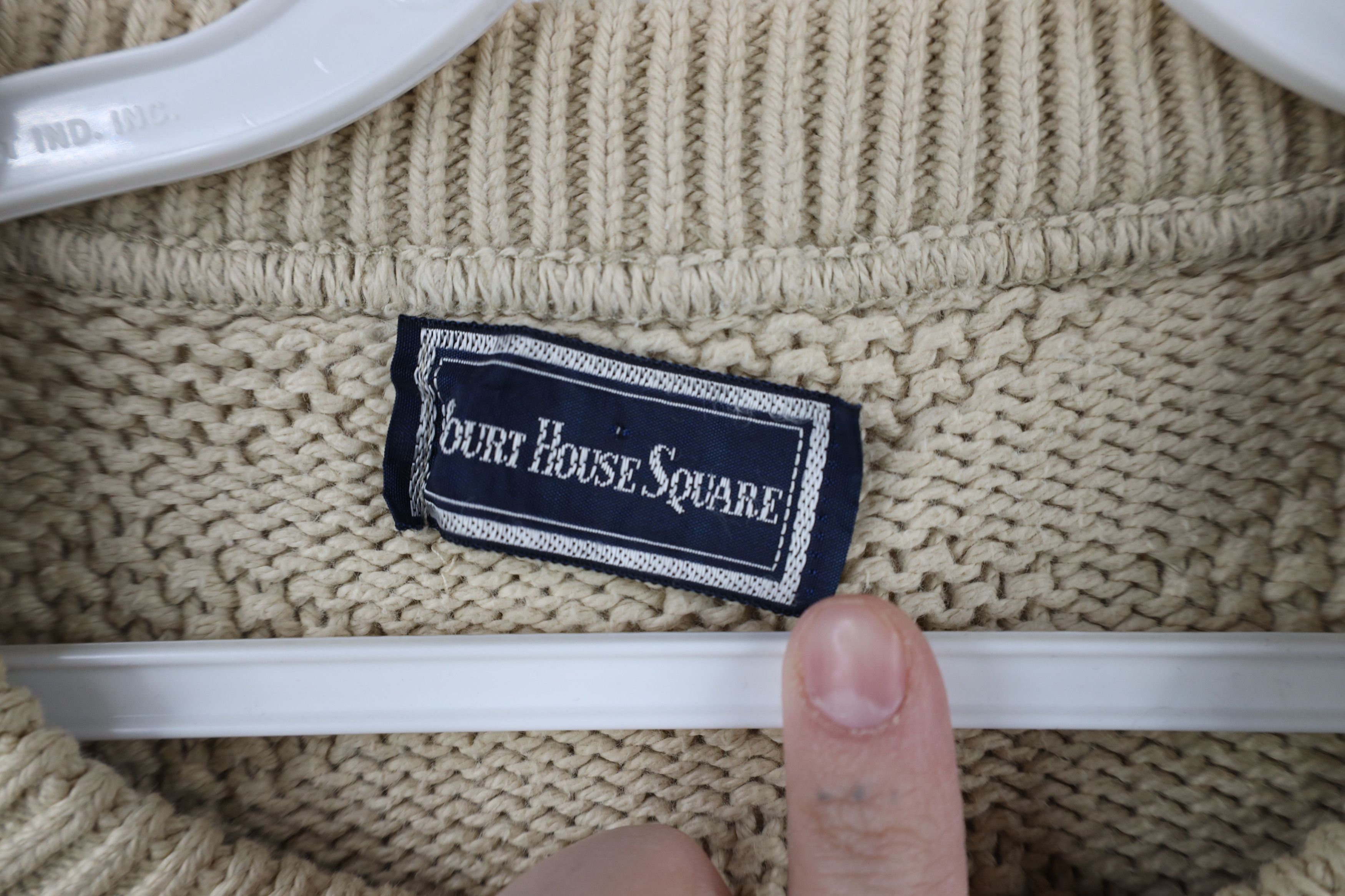 Vintage Vintage 90s Streetwear Textured Knit Crewneck Sweater Size L / US 10 / IT 46 - 8 Thumbnail