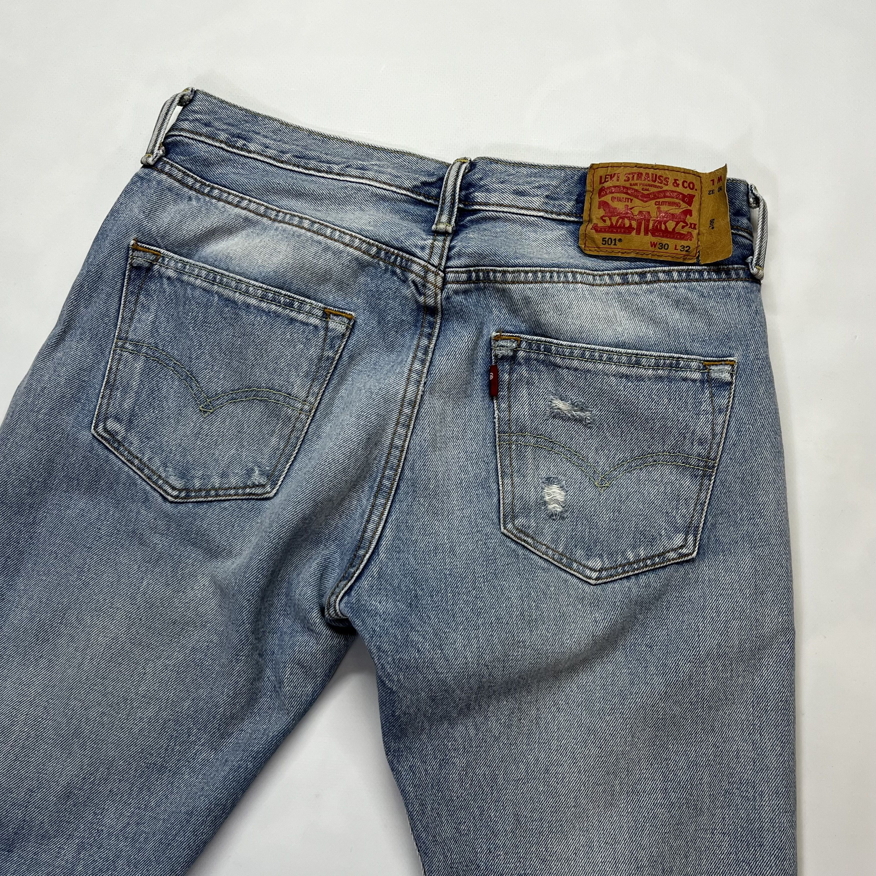 Levi's Vintage Levis 501 Distressed Denim Thrashed Pants Size US 32 / EU 48 - 13 Thumbnail