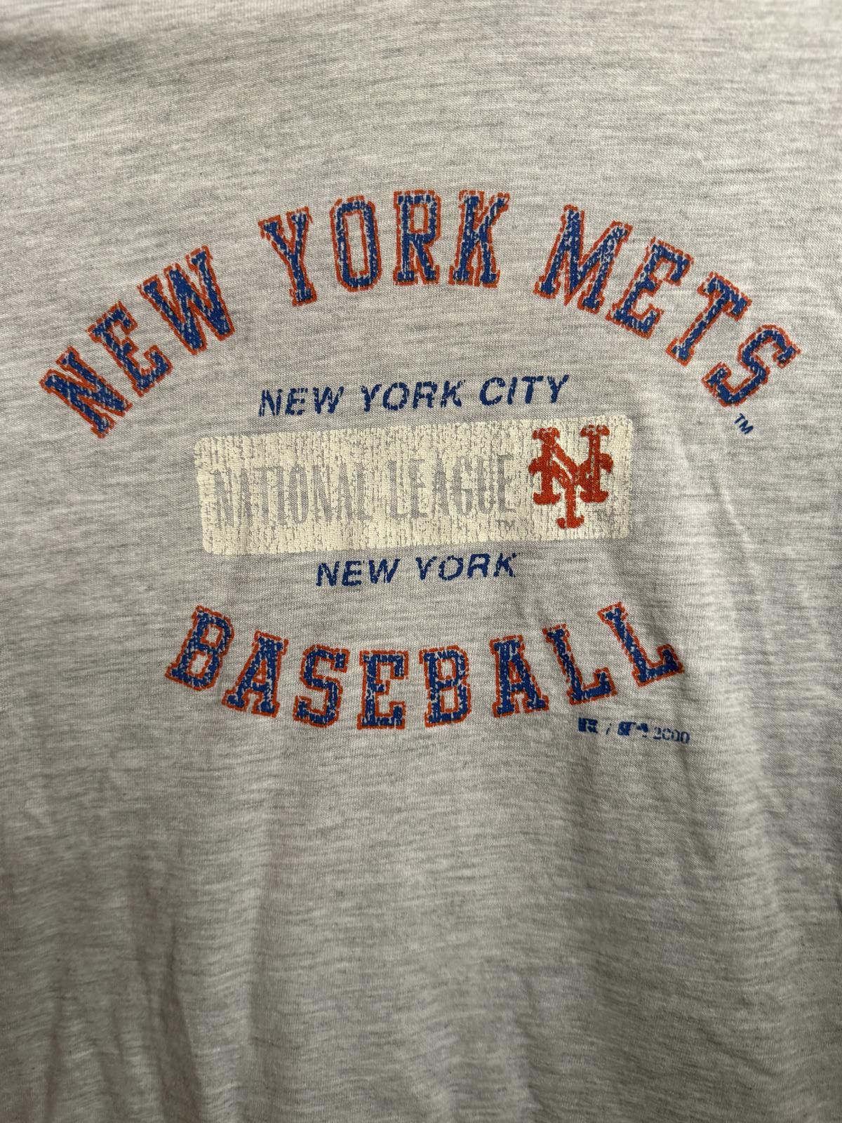 Russell Athletic y2k New York Mets T-shirt Baseball Athletic Tee 2000 Tee L Size US L / EU 52-54 / 3 - 3 Thumbnail