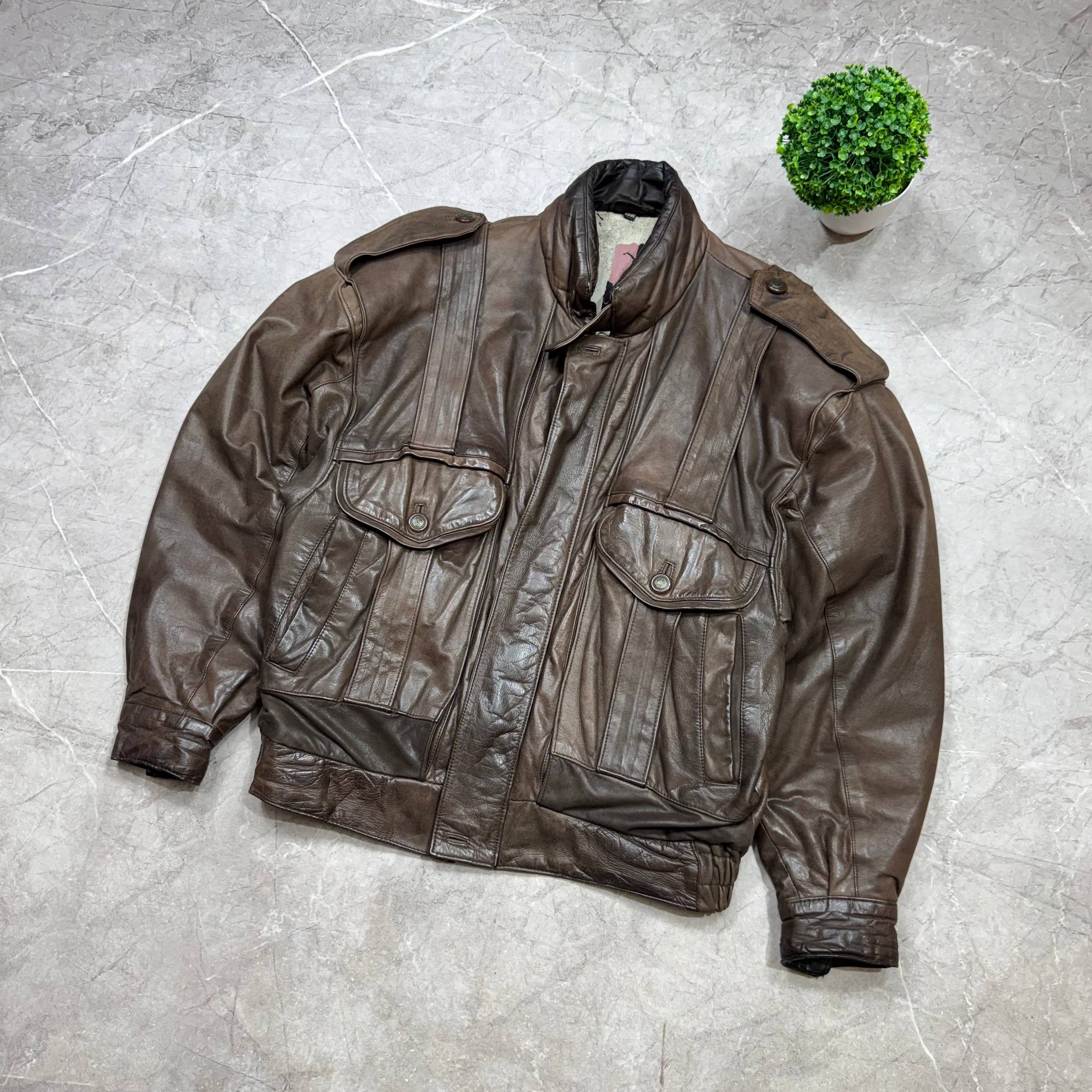 Japanese Brand Vintage 80s Brown Leather Casual Jacket Mens Size 48 Size US M / EU 48-50 / 2 - 5 Thumbnail