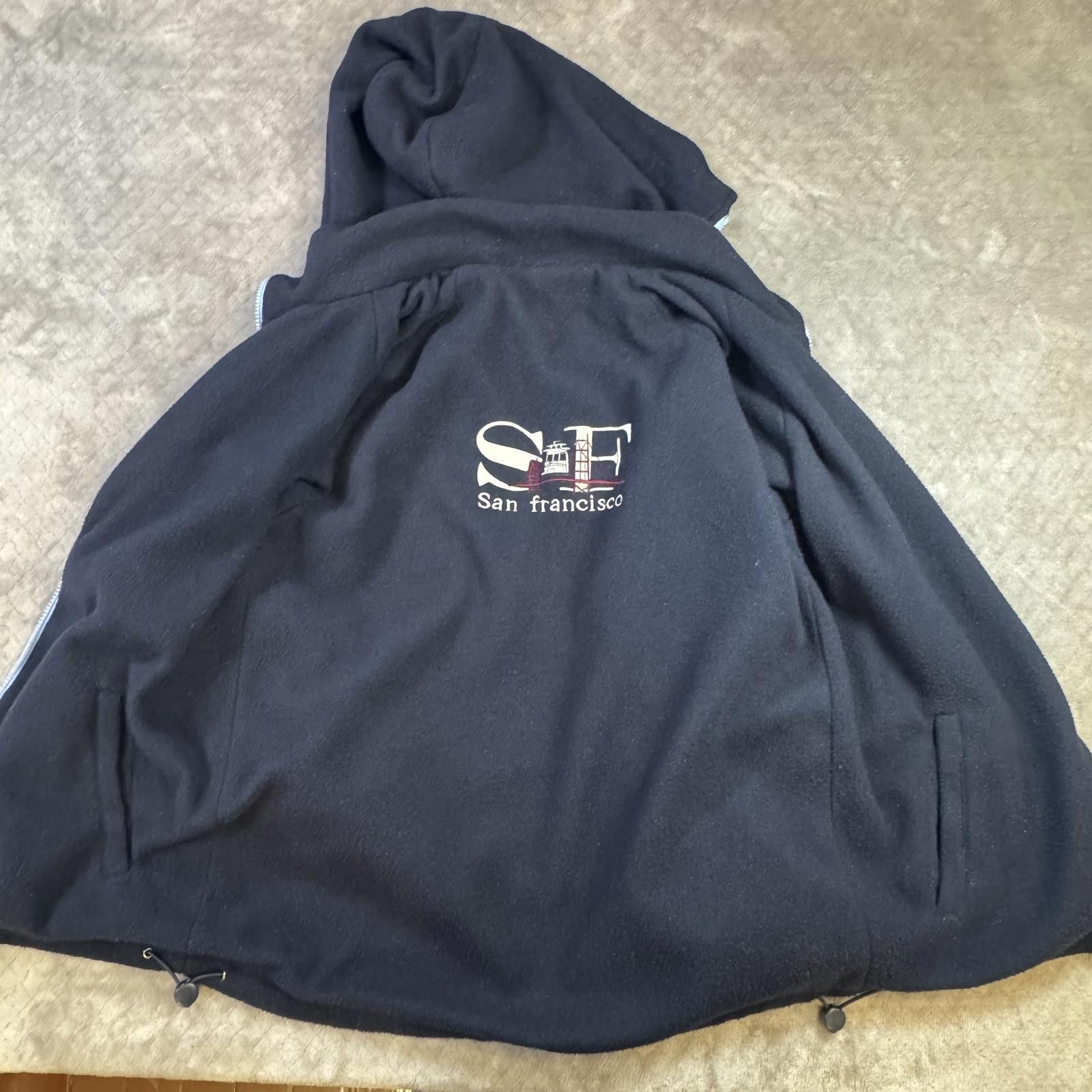Designer Reversible San Francisco Golden Gate Jacket Embroidered Size ONE SIZE - 6 Thumbnail