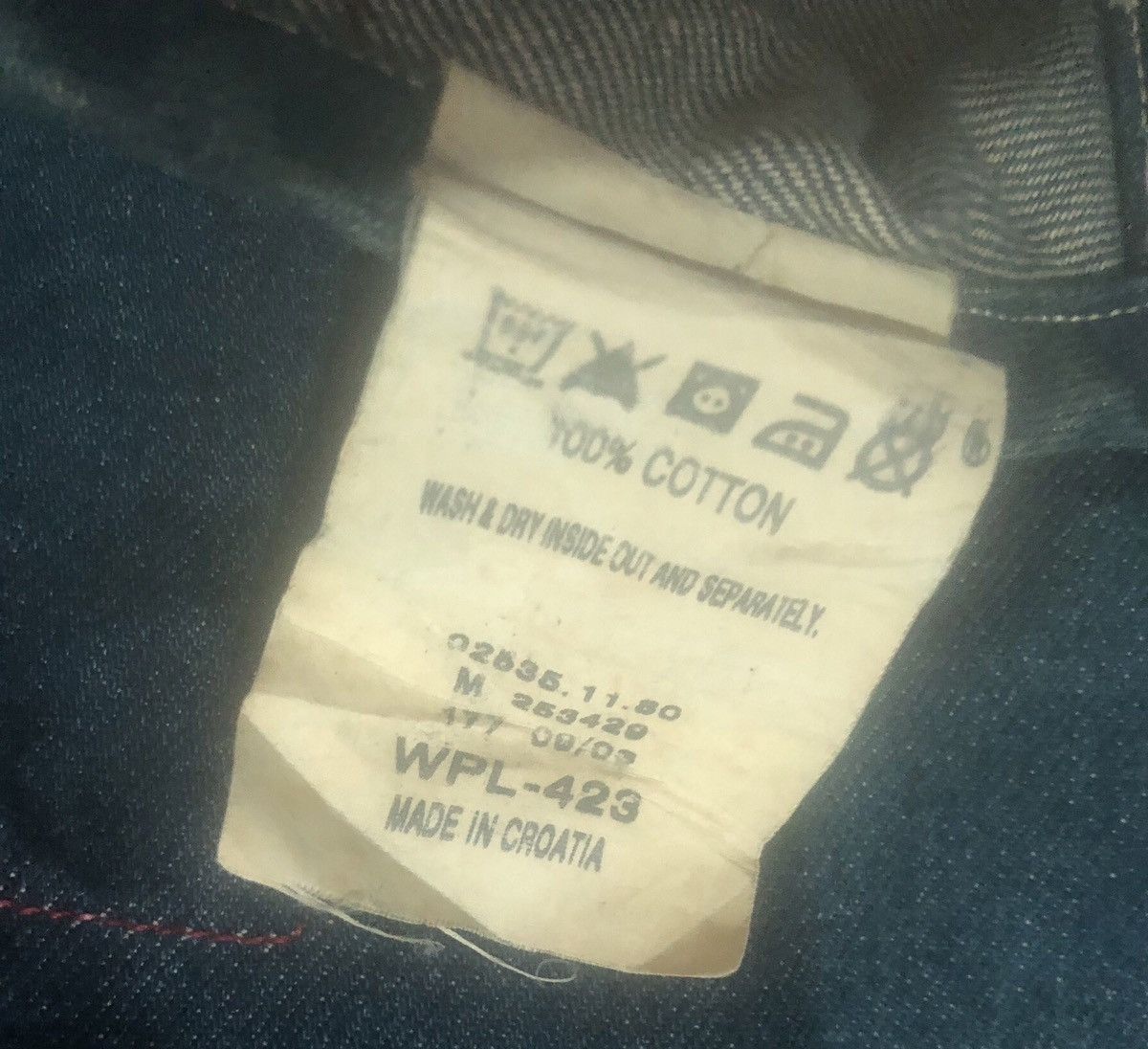 Levi's × Levi's Vintage Clothing Rare!! Levi’s Red Jeans Lucas Blue Denim Jacket Size US M / EU 48-50 / 2 - 11 Thumbnail
