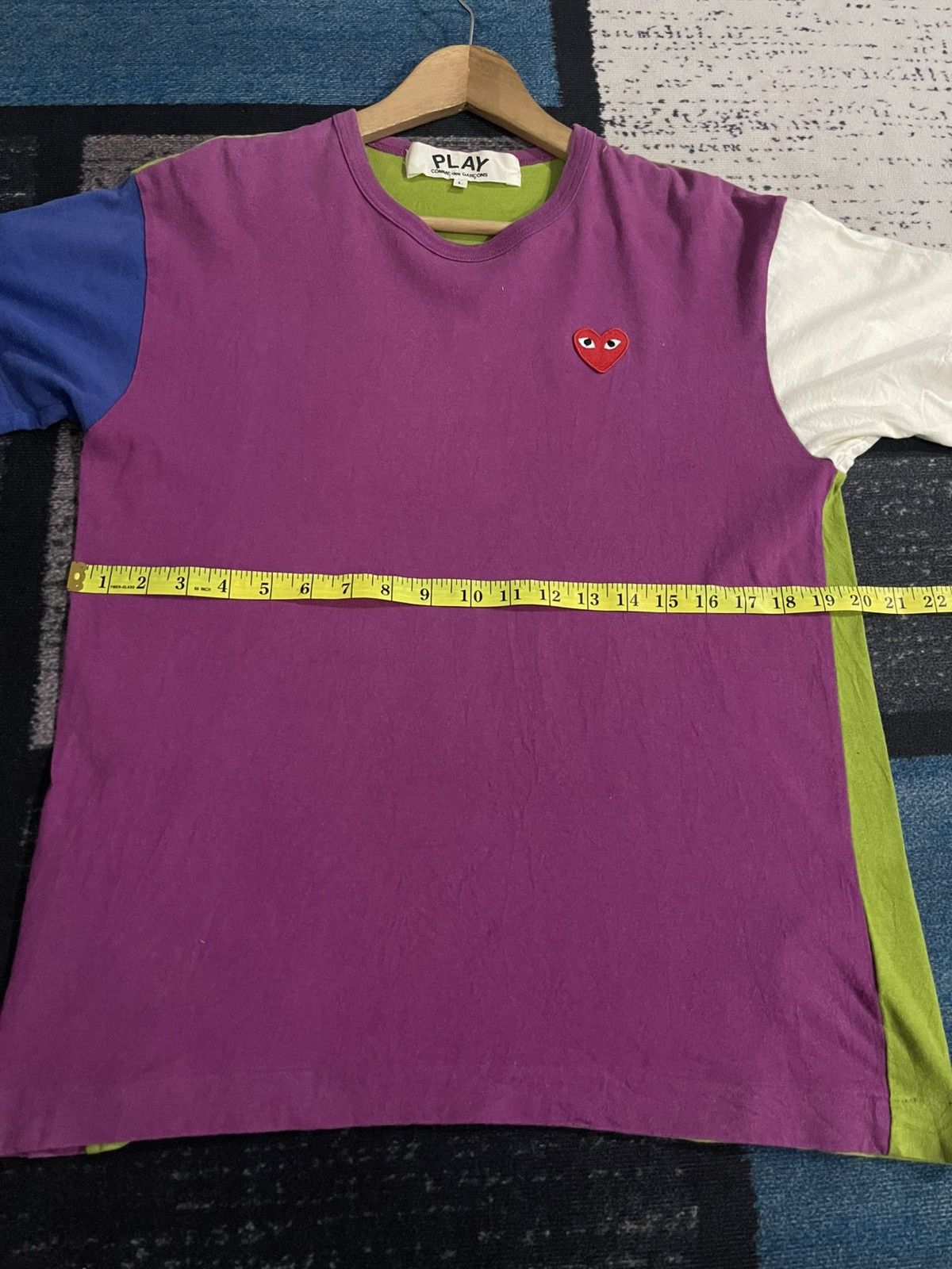 Comme des Garcons PLAY Comme des Garcons Play Multicolor Tshirt Size US L / EU 52-54 / 3 - 10 Thumbnail
