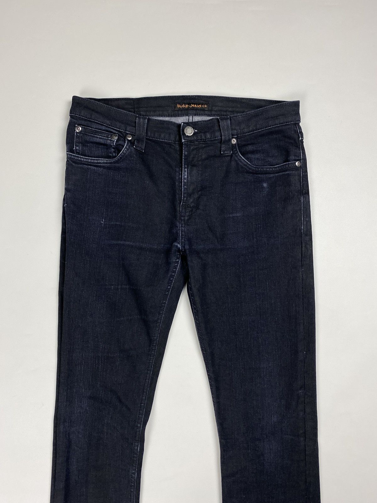 Nudie Jeans Nudie Jeans Co Tube Tom Org. Back In Black men’s jeans Size US 31 - 7 Thumbnail