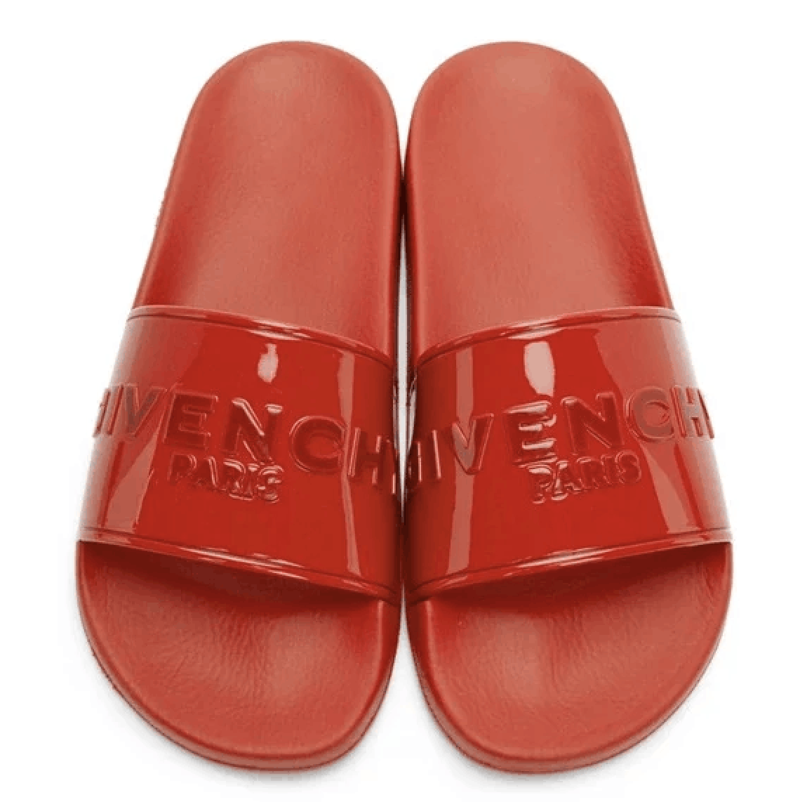 Givenchy GIVENCHY Raised Logo Rubber Pool Slides Men Size US 8 / EU 41 - 1 Thumbnail