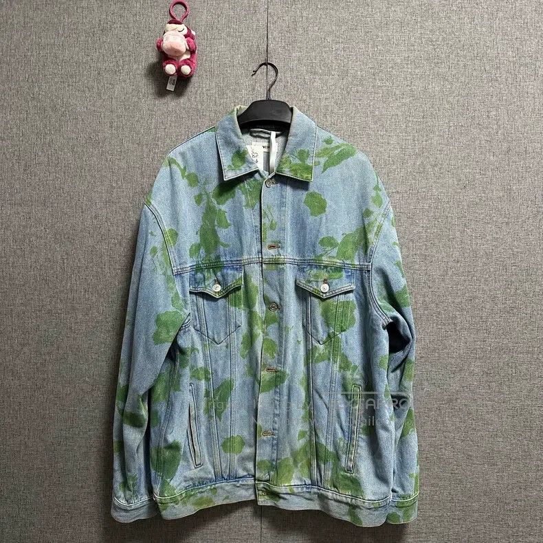 Balenciaga Balenciaga Color block print denim jacket Size XXS / US 00 / IT 34 - 1 Thumbnail