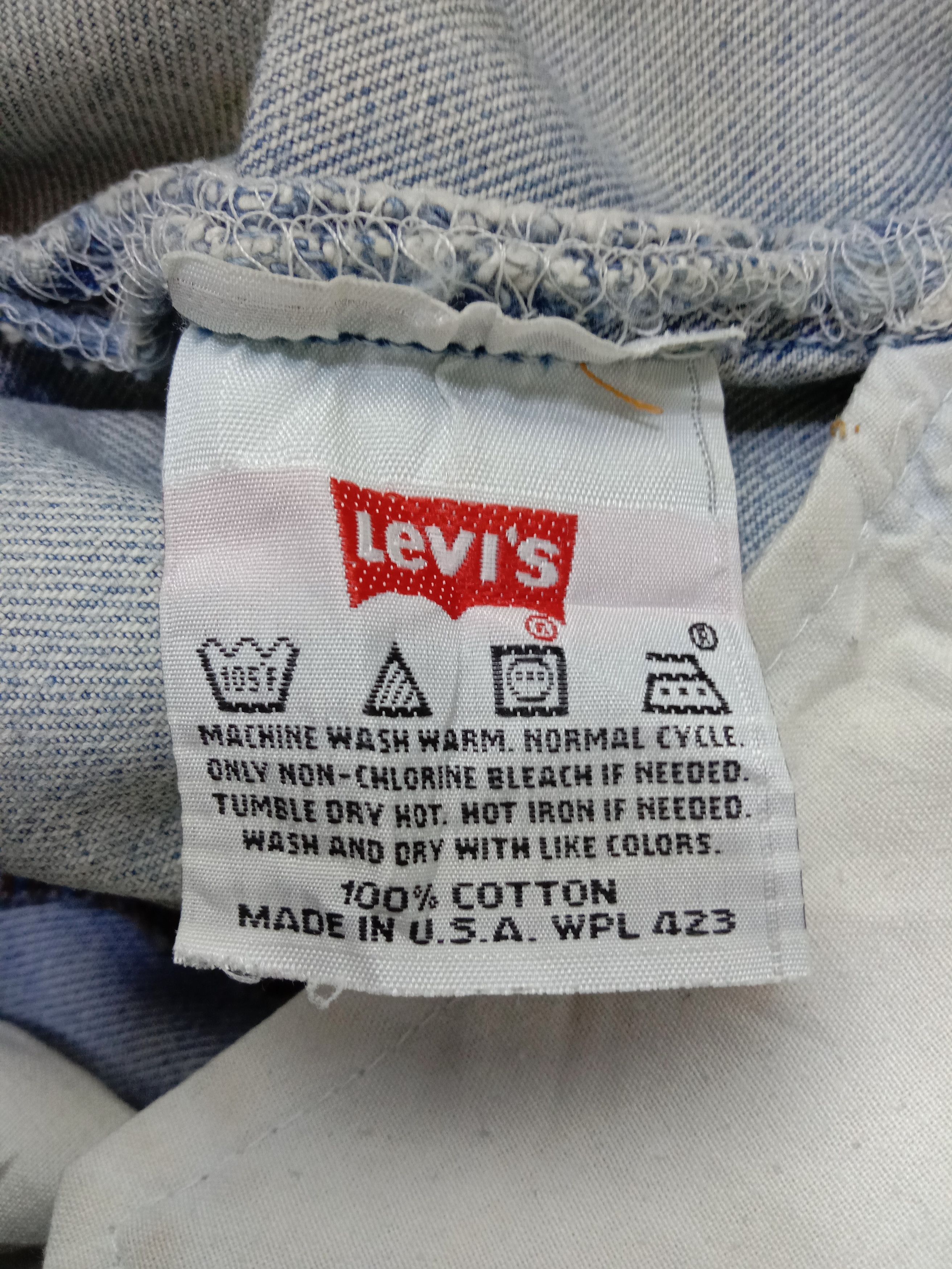 Levi's Vintage 90s Levi's 501 Jeans Light Wash Distressed Denim Size 31" - 13 Thumbnail