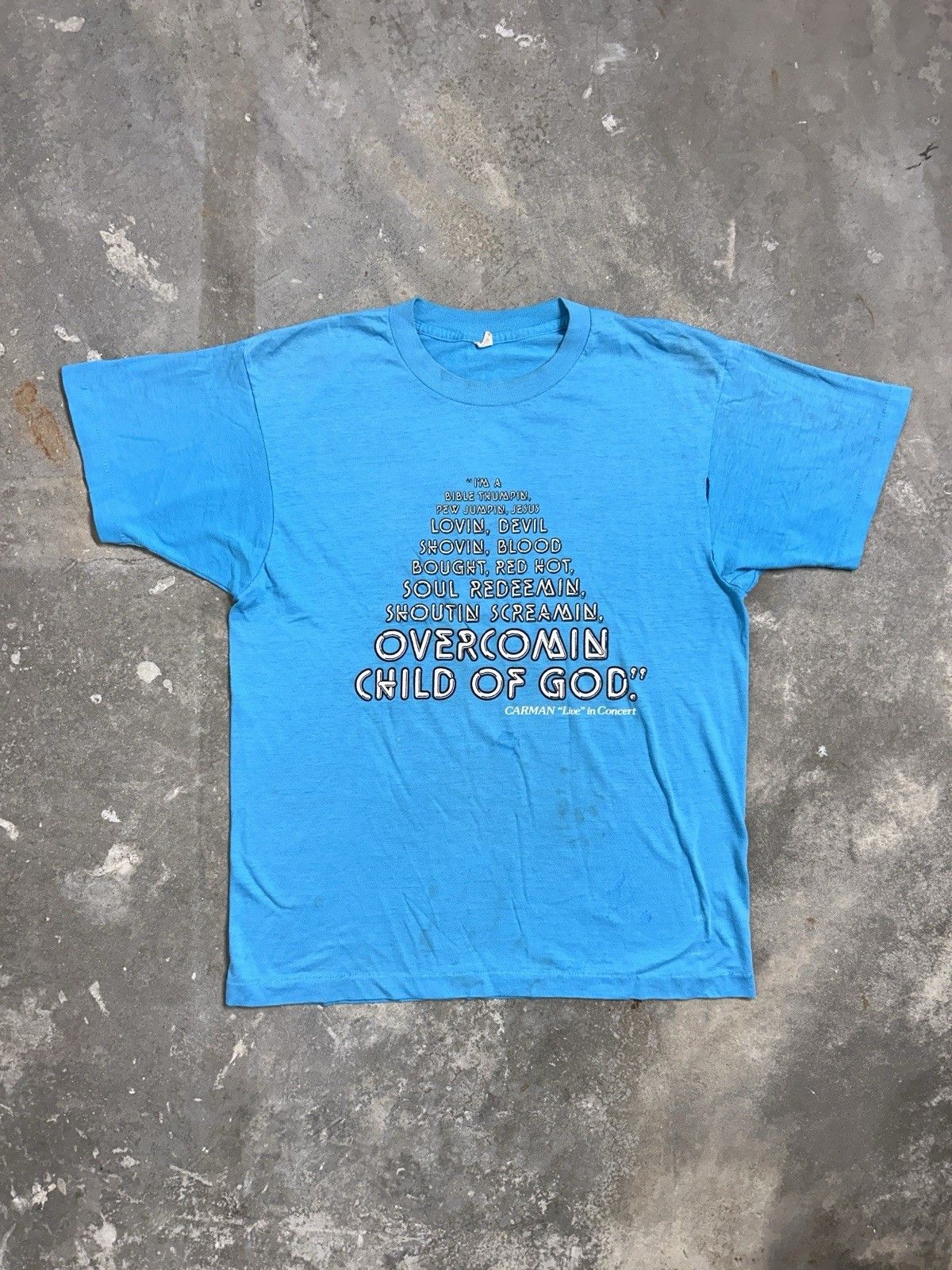 Vintage Vintage 80’s Jesus Child Of God Pyramid Graphic Tee Size US M / EU 48-50 / 2 - 1 Thumbnail