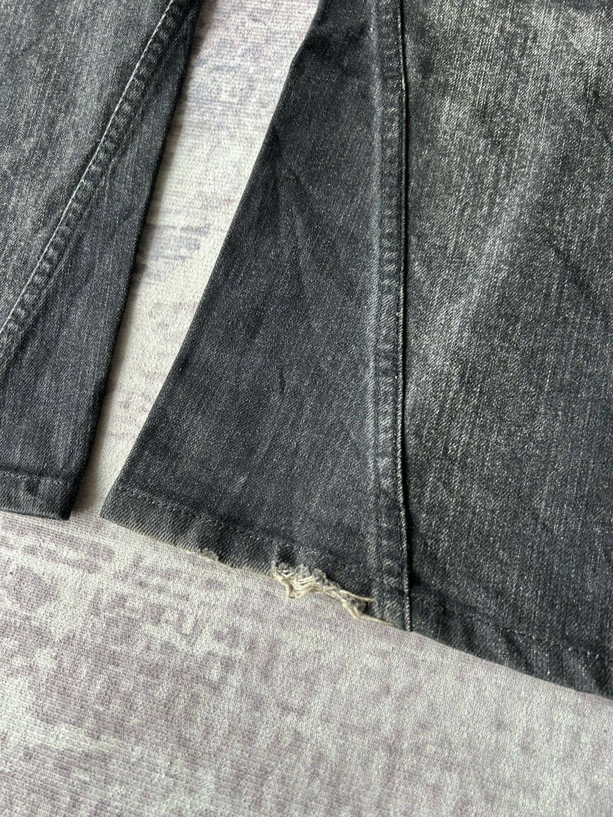 Tornado Mart Tornado Mart Rockstar Flared Black Jeans Size US 32 / EU 48 - 9 Thumbnail