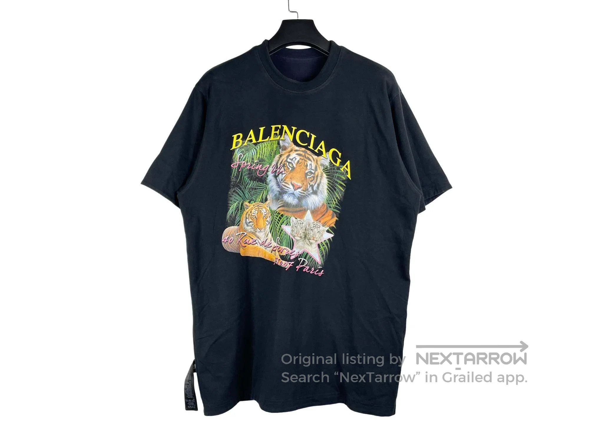 Balenciaga Balenciaga Tiger Head Double-Sided Short Sleeve Size US L / EU 52-54 / 3 - 3 Thumbnail