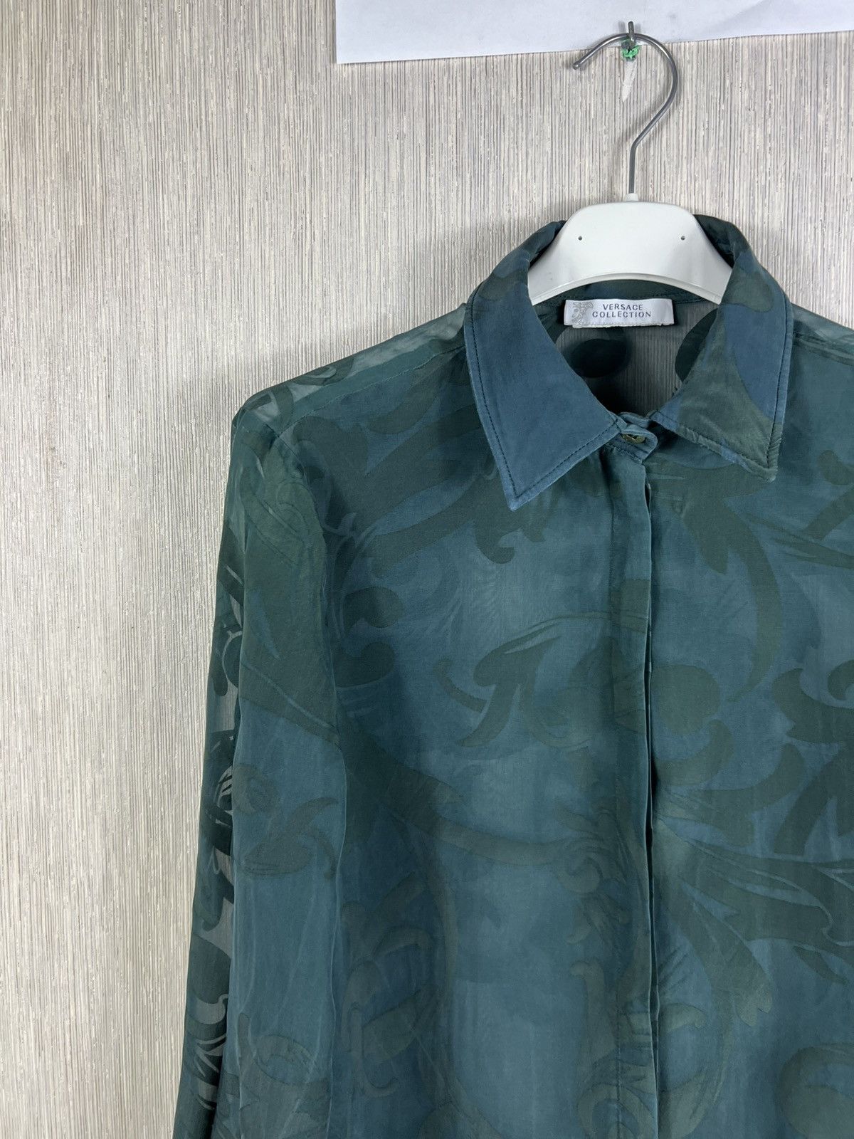 Versace Versace Collection transparent floral luxury shirt old money Size S / US 4 / IT 40 - 3 Thumbnail