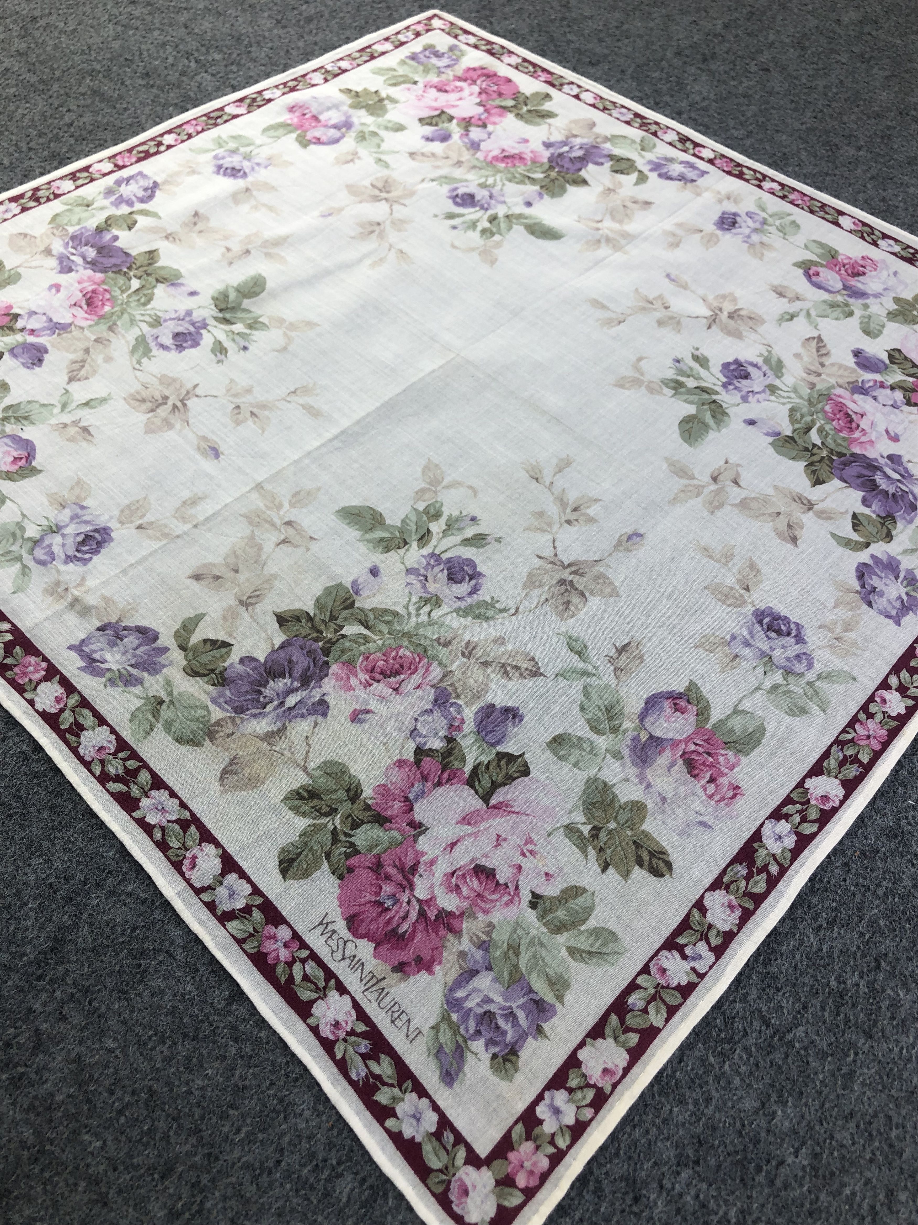 Yves Saint Laurent Yves Saint Laurent Handkerchief / Bandana / Neckerchief Size ONE SIZE - 4 Thumbnail